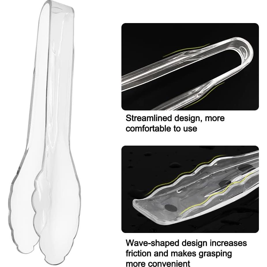 Set 6 Piezas Cucharones y Pinzas Transparentes findTop