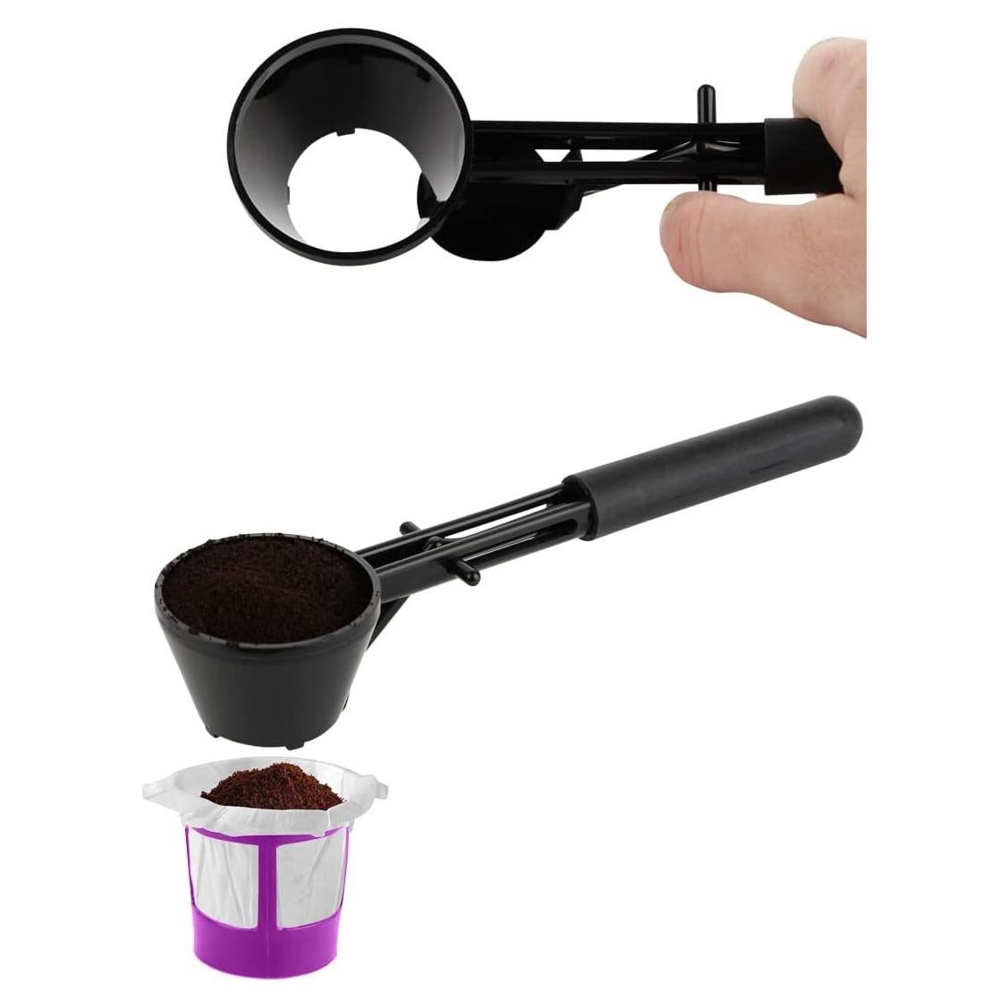 Cucharón de Café PARTY BARGAINS para K-Cups Reutilizables - Negro