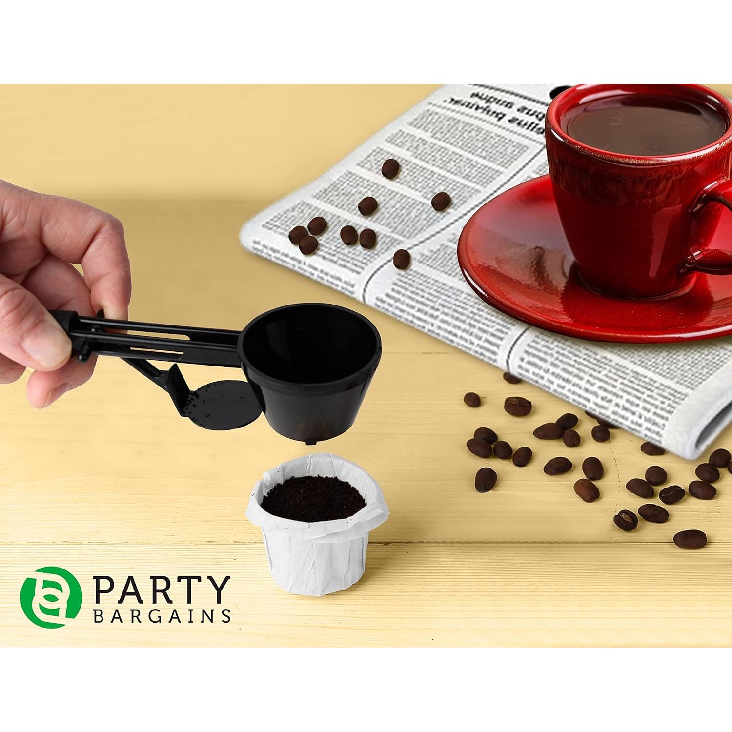 Cucharón de Café PARTY BARGAINS para K-Cups Reutilizables - Negro
