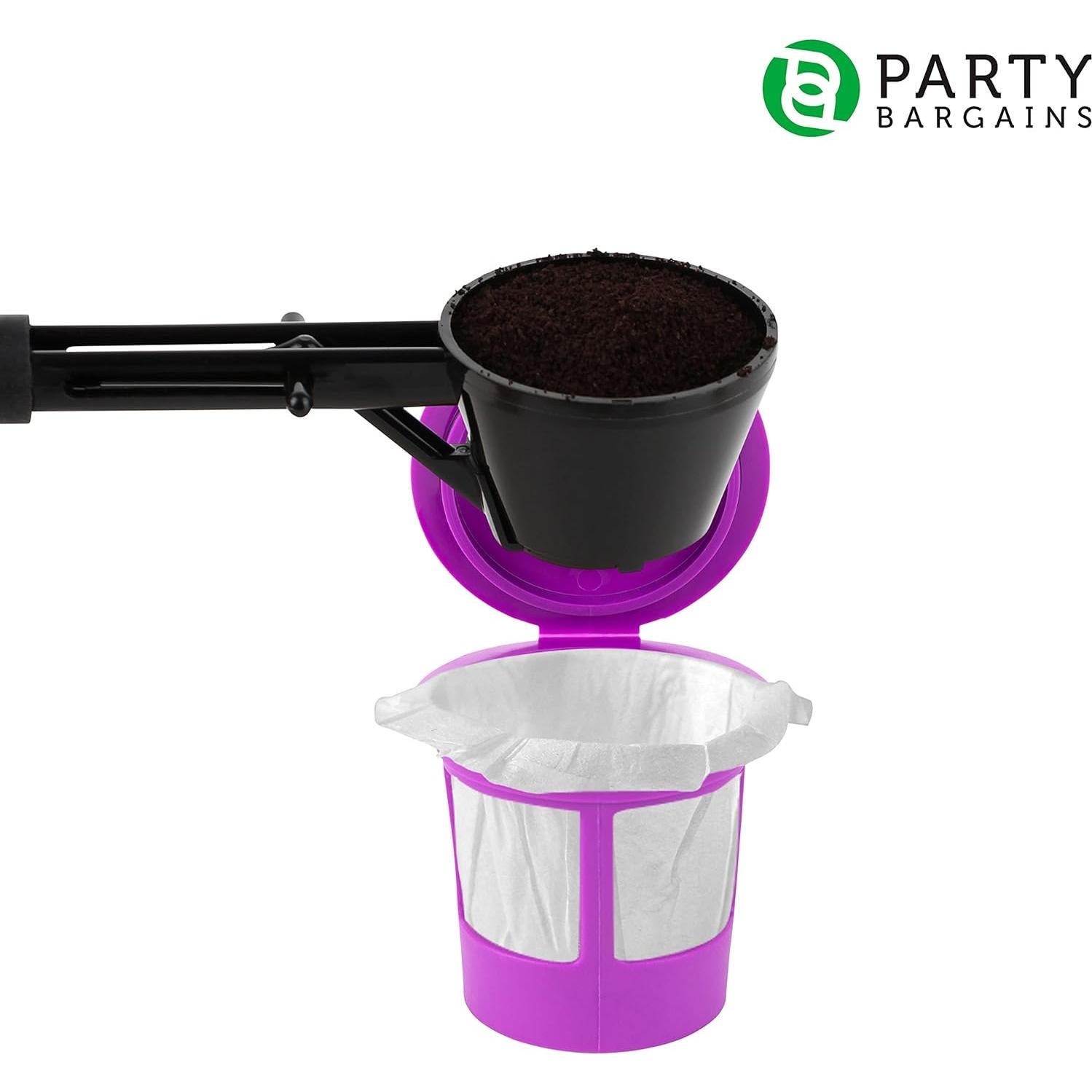 Cucharón de Café PARTY BARGAINS para K-Cups Reutilizables - Negro
