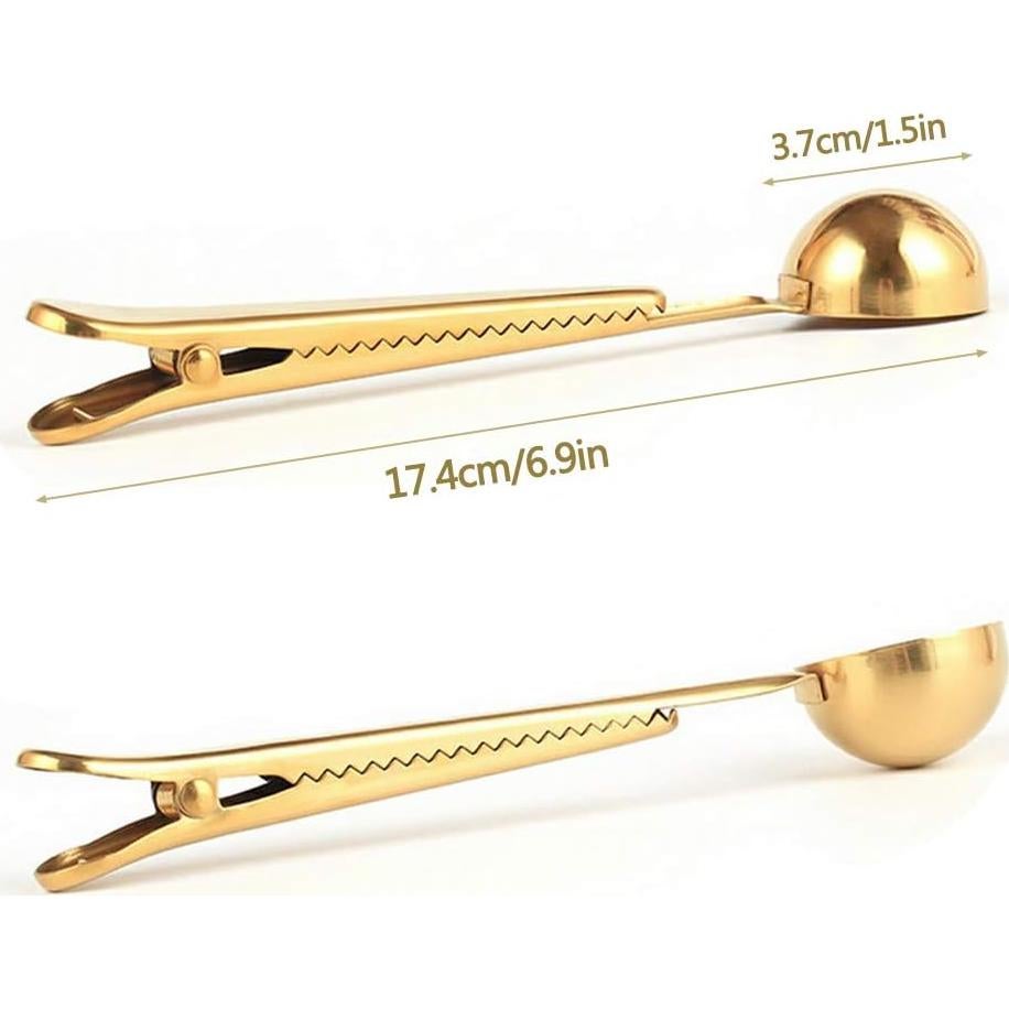 Cucharón Medidor de Café Angzhili 2 Pcs Acero Inoxidable 15ml