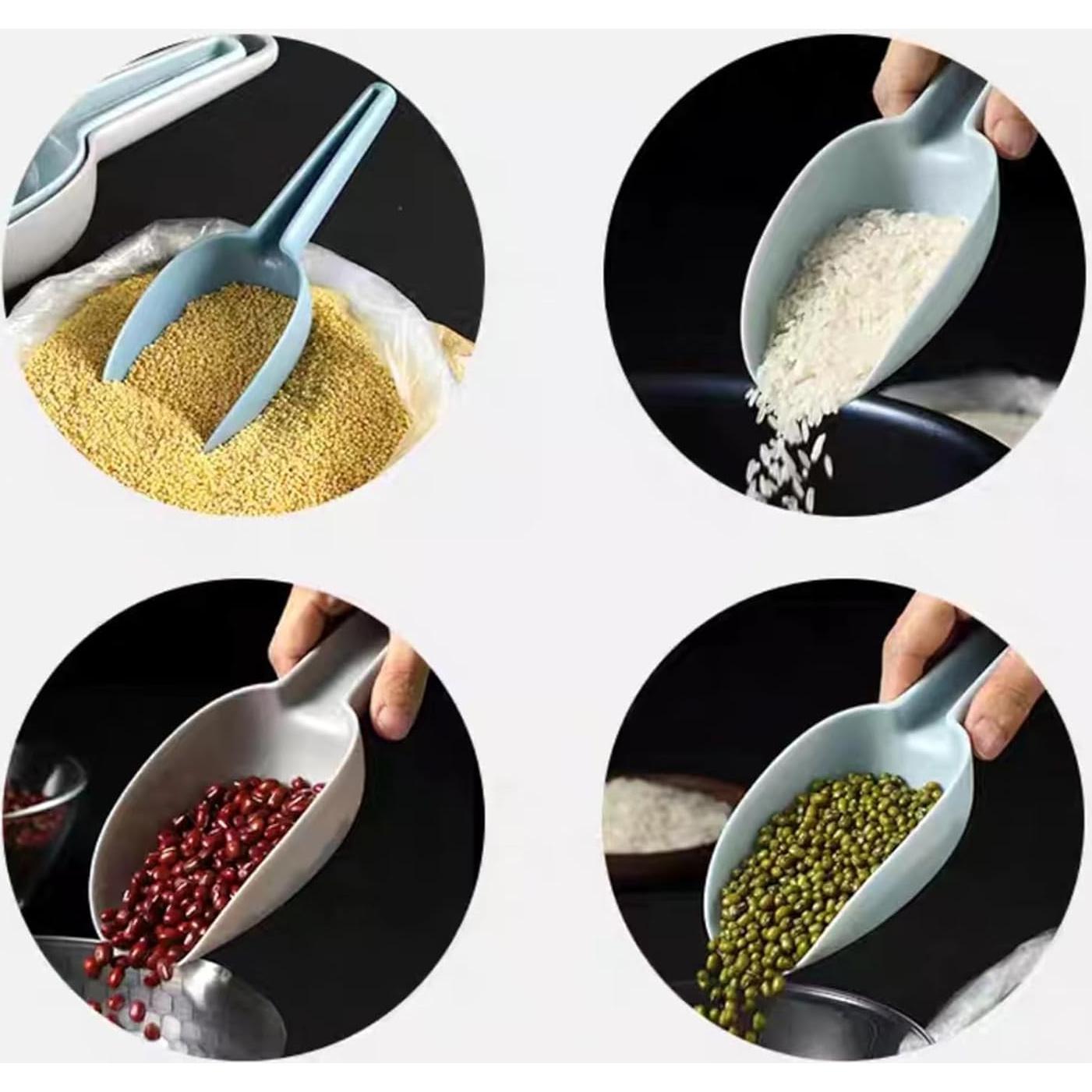 Juego de 4 Cucharas de Hielo y 3 Pinzas Wjwumha Multiusos