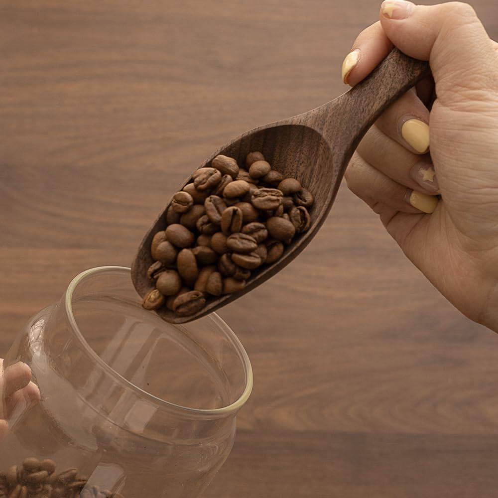 Cucharón de Madera de Nogal Negro 15ml para Café y Té