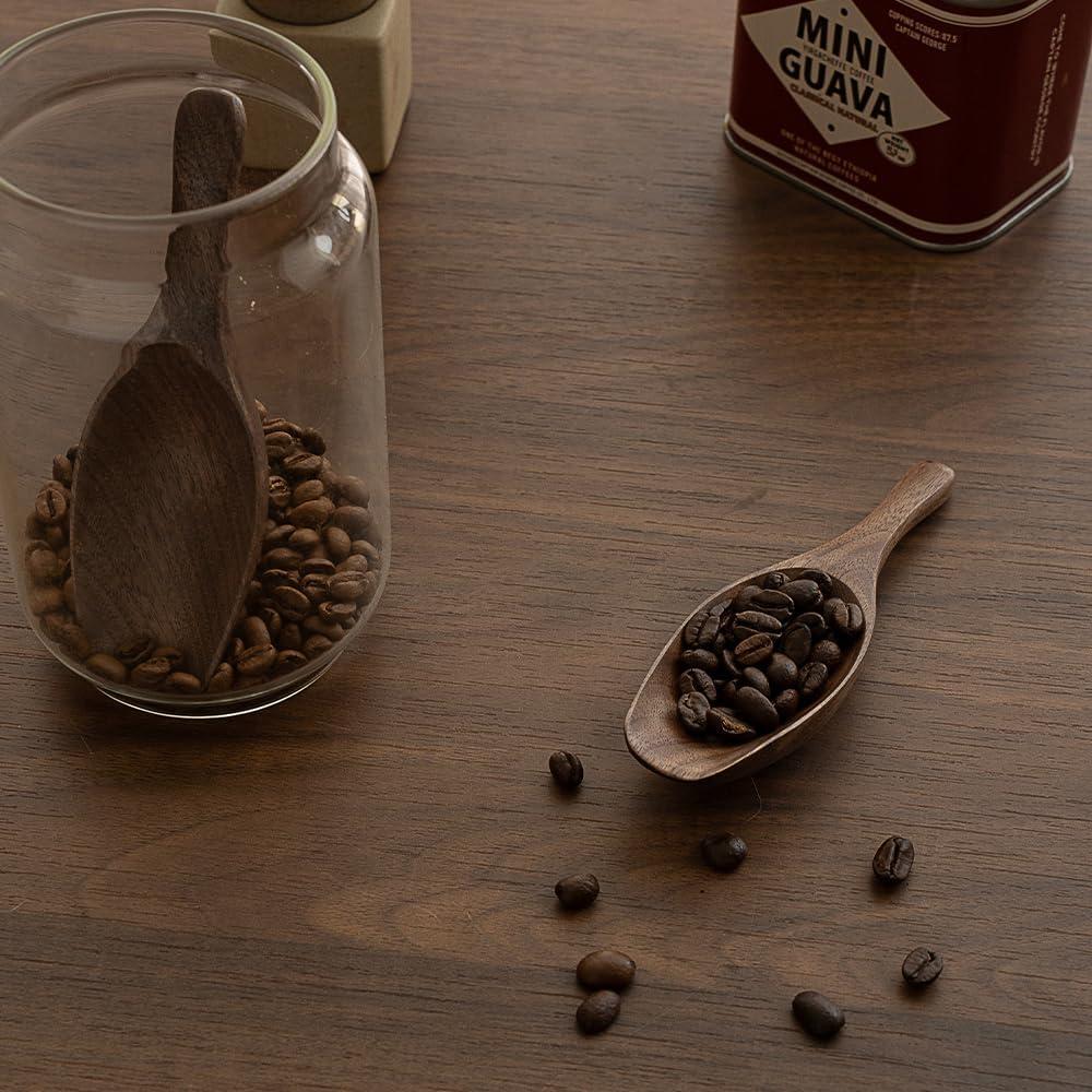 Cucharón de Madera de Nogal Negro 15ml para Café y Té