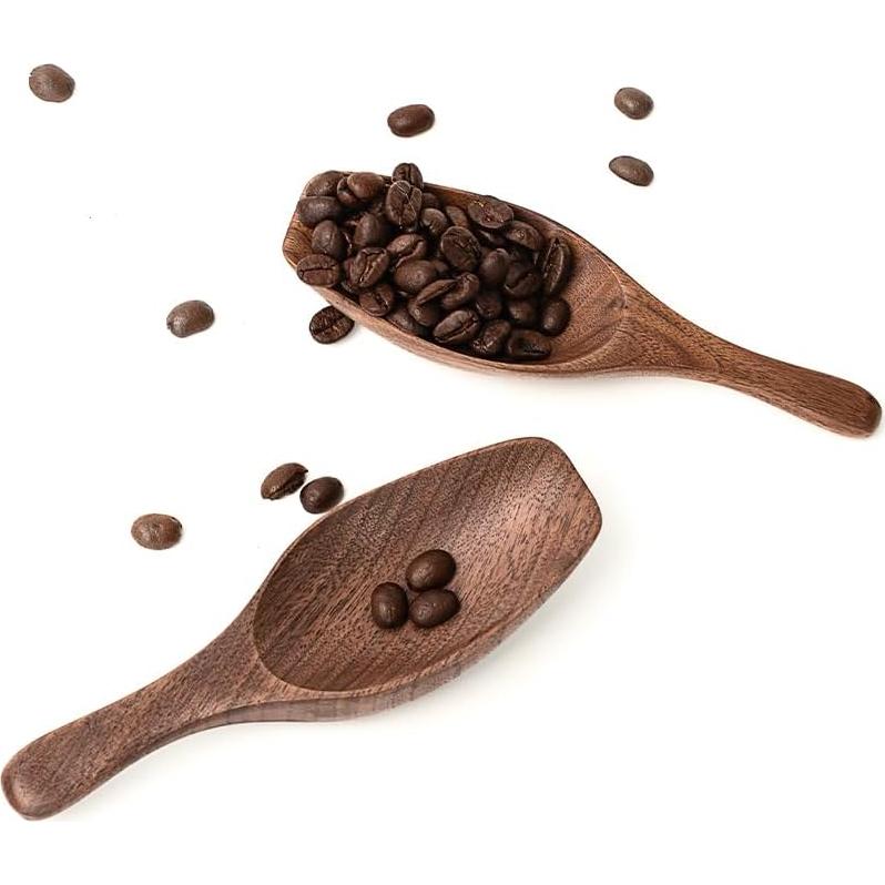 Cucharón de Madera de Nogal Negro 15ml para Café y Té