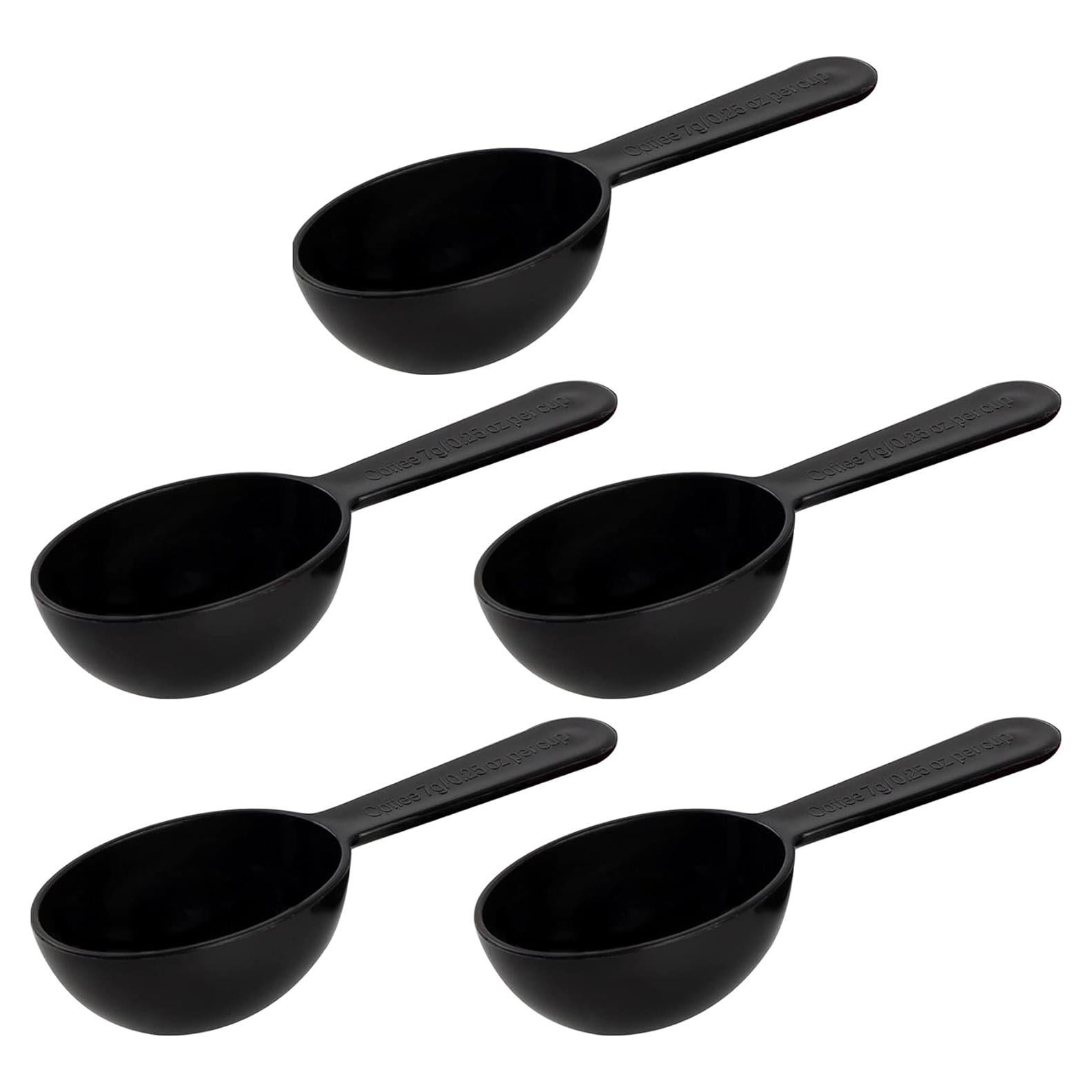 Cucharas Medidoras de Plástico Framendino 5 Pcs 7g Negro
