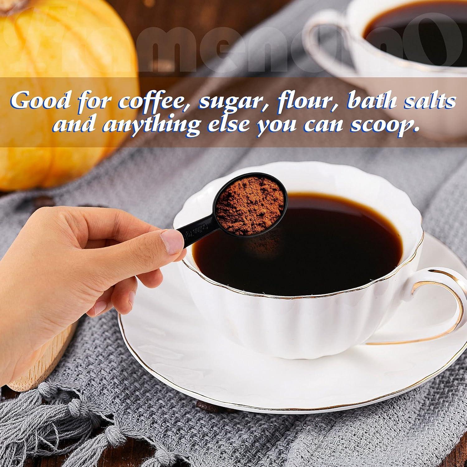 Cucharas Medidoras de Plástico Framendino 5 Pcs 7g Negro