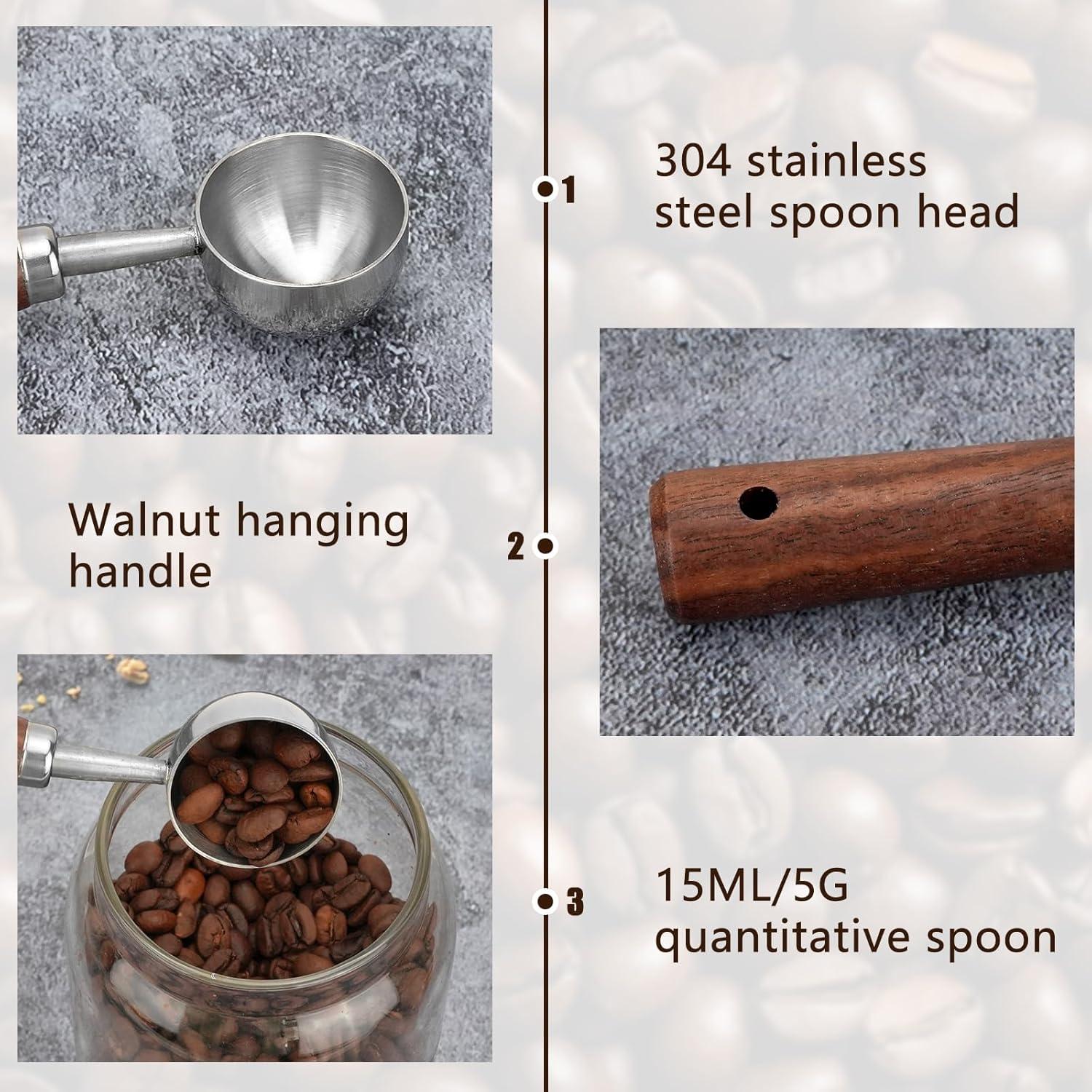 Cucharón Medidor de Café Vintage Acero Inoxidable 15ml