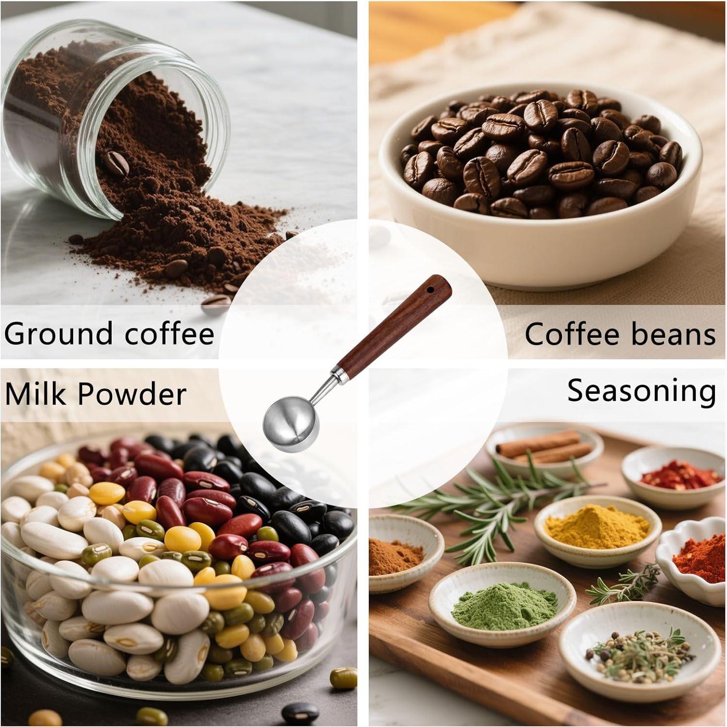 Cucharón Medidor de Café Vintage Acero Inoxidable 15ml