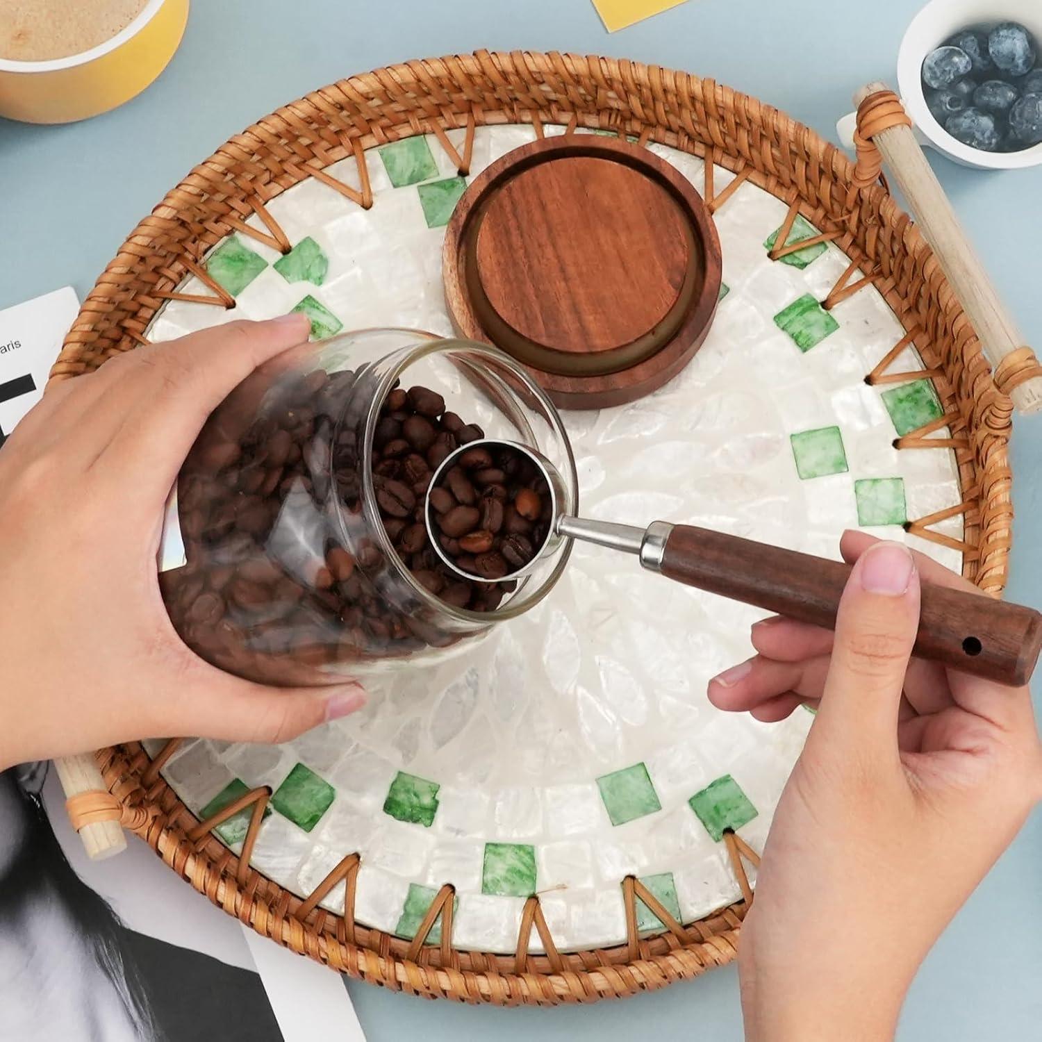 Cucharón Medidor de Café Vintage Acero Inoxidable 15ml