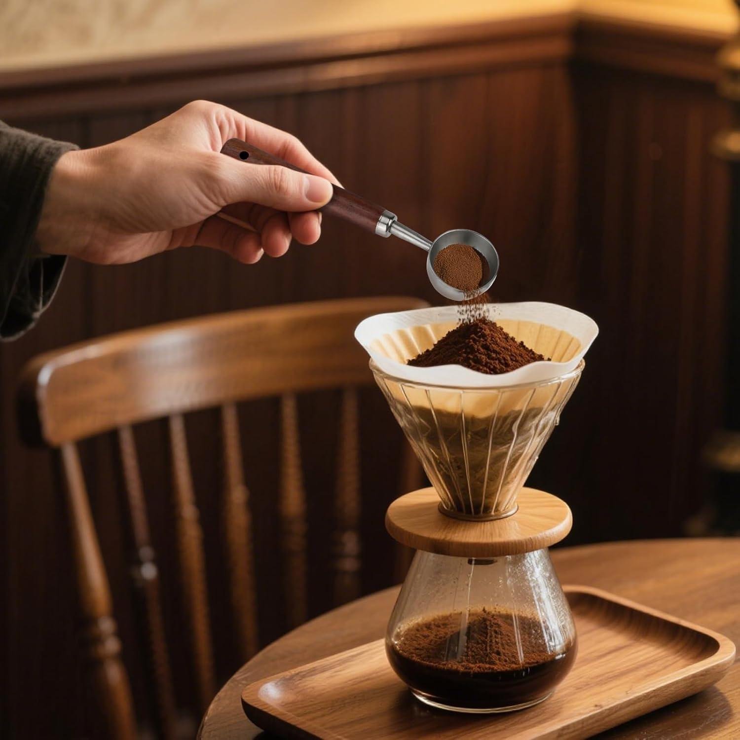 Cucharón Medidor de Café Vintage Acero Inoxidable 15ml