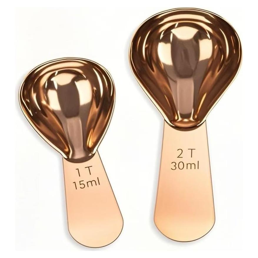 Juego de Cucharas Medidoras de Acero Inoxidable LVYKING 2 Pcs