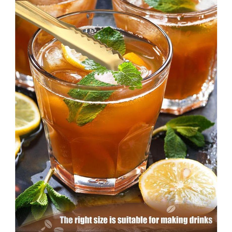 Set de Cuchara y Pinzas para Hielo REJZZDKOE Doradas 26.9cm