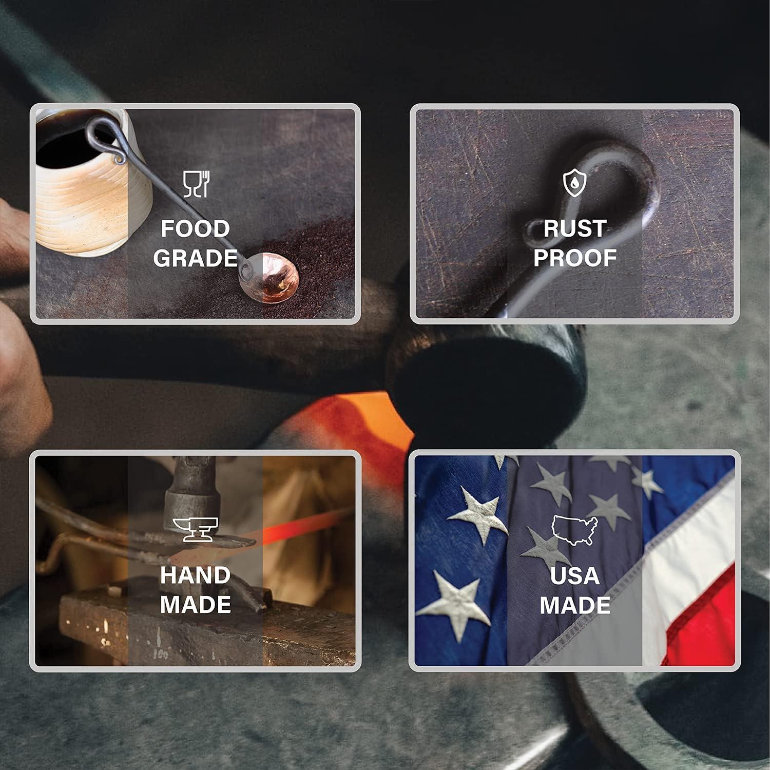 Cucharón de Café Wicks Forge de Cobre y Acero 2 Cucharaditas