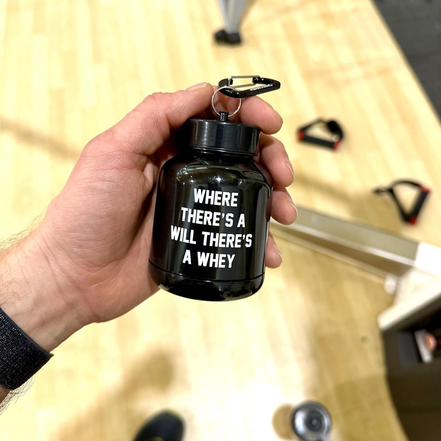 Embudo de Llavero ONMYWHEY 180cc para Suplementos y Proteínas