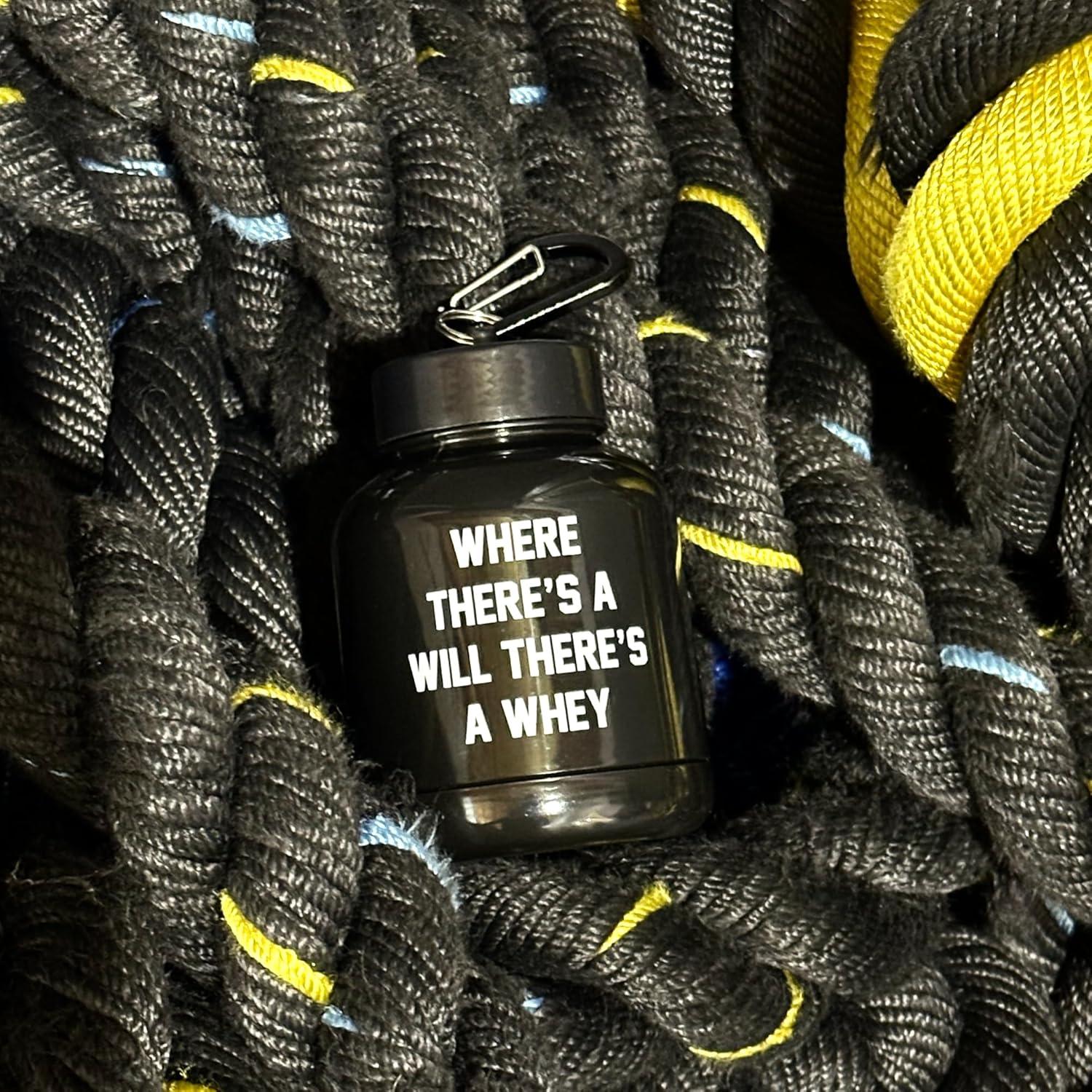 Embudo de Llavero ONMYWHEY 180cc para Suplementos y Proteínas