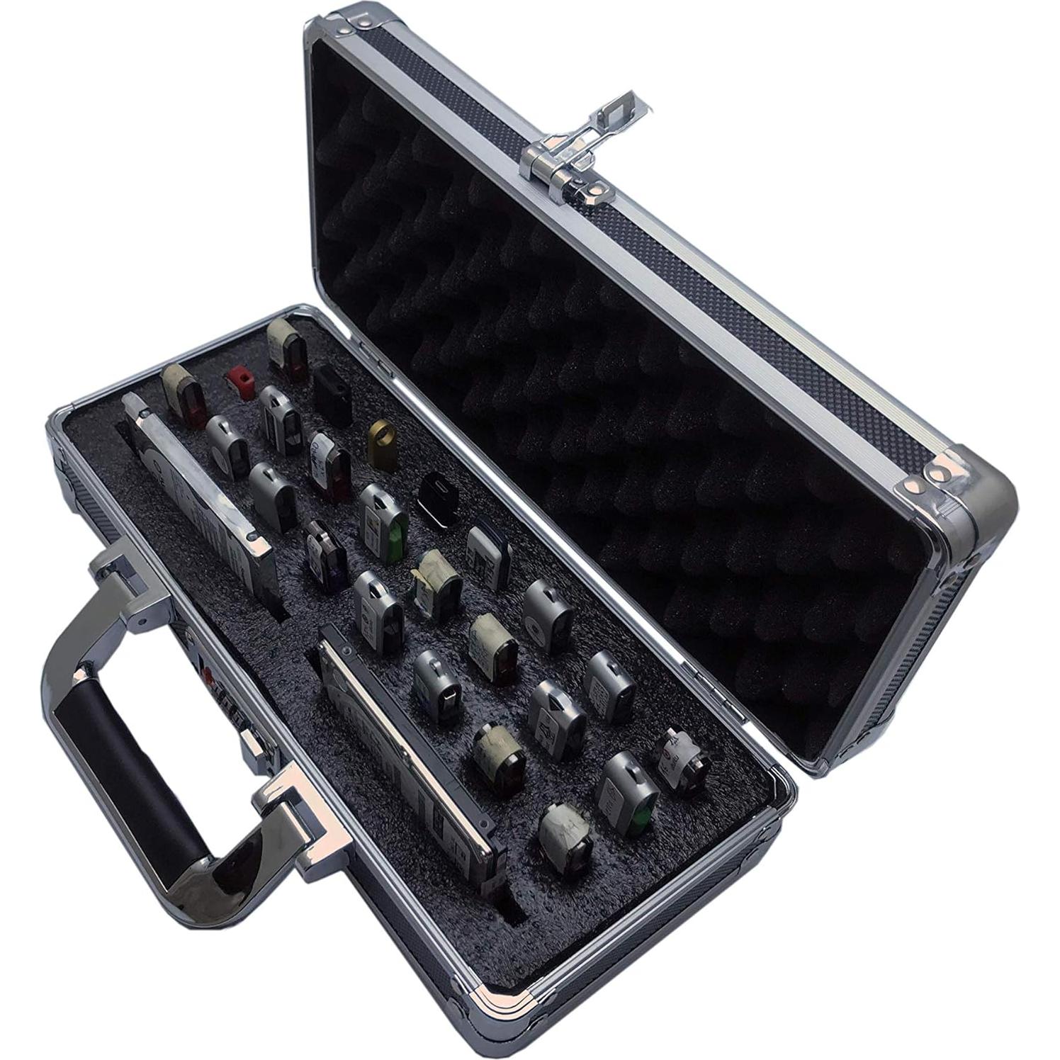 Organizador de Almacenamiento USB Genérico 24 Pendrives Aluminio