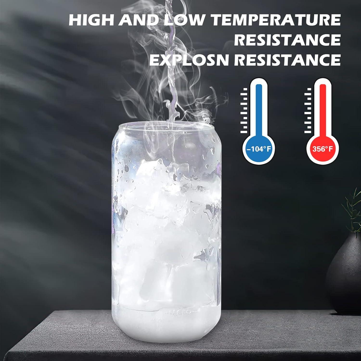 Set de 2 Vasos de Vidrio 16 oz con Tapa de Bambú y Popote WISIMMALL