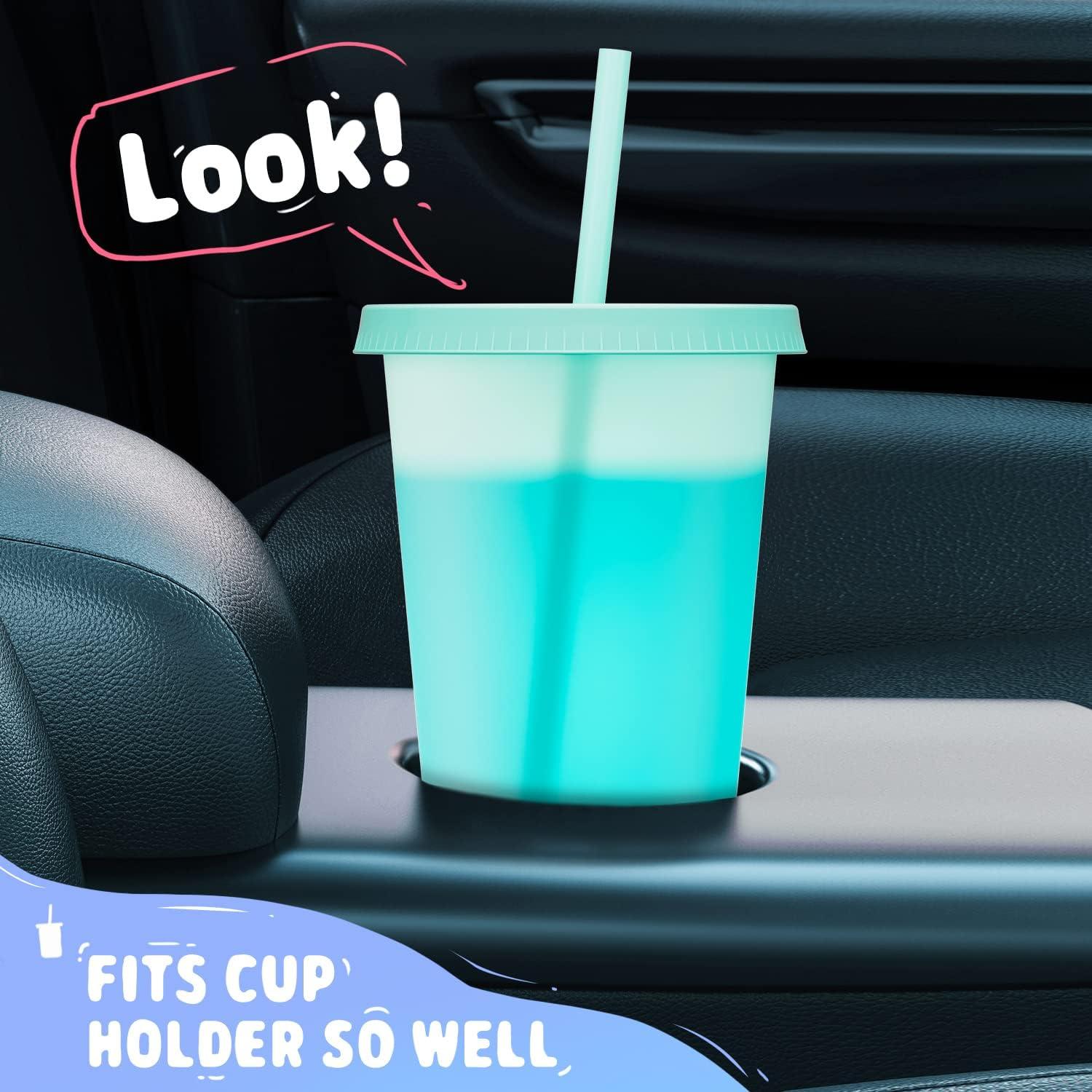 Vasos Fríos Reutilizables Meoky 24 oz con Cambio de Color - 6 Pzs