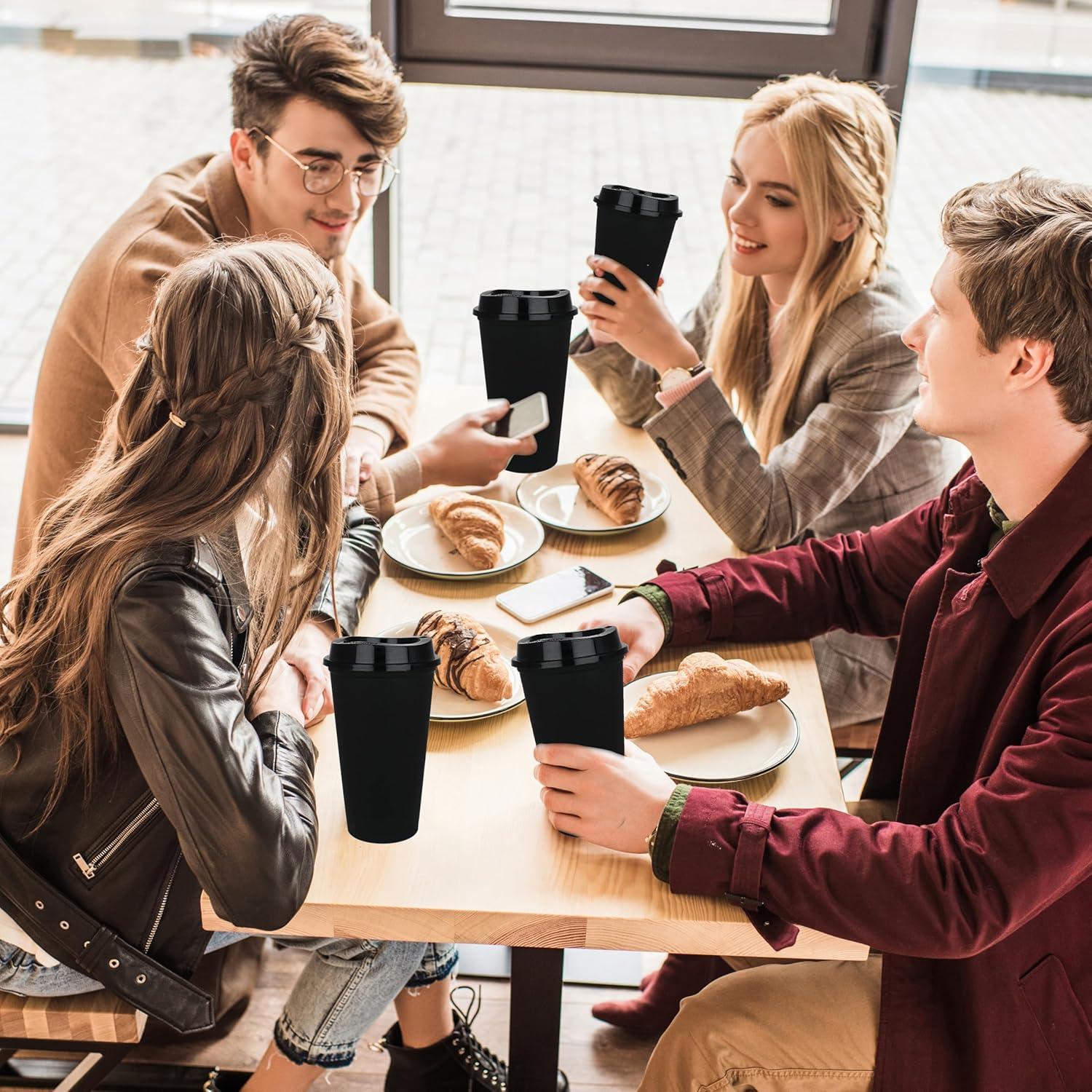 Paquete de 20 Tazas de Café Reutilizables 16 oz Alohastarttg