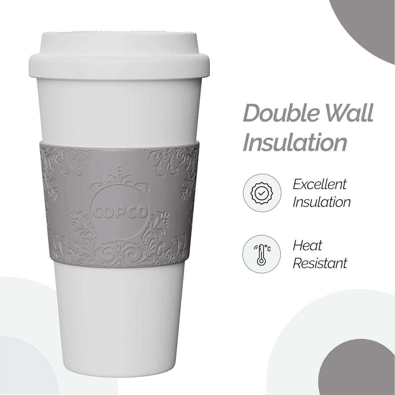 Taza de Viaje Copco Acadia 0.47L Aislada Antiderrame Damask