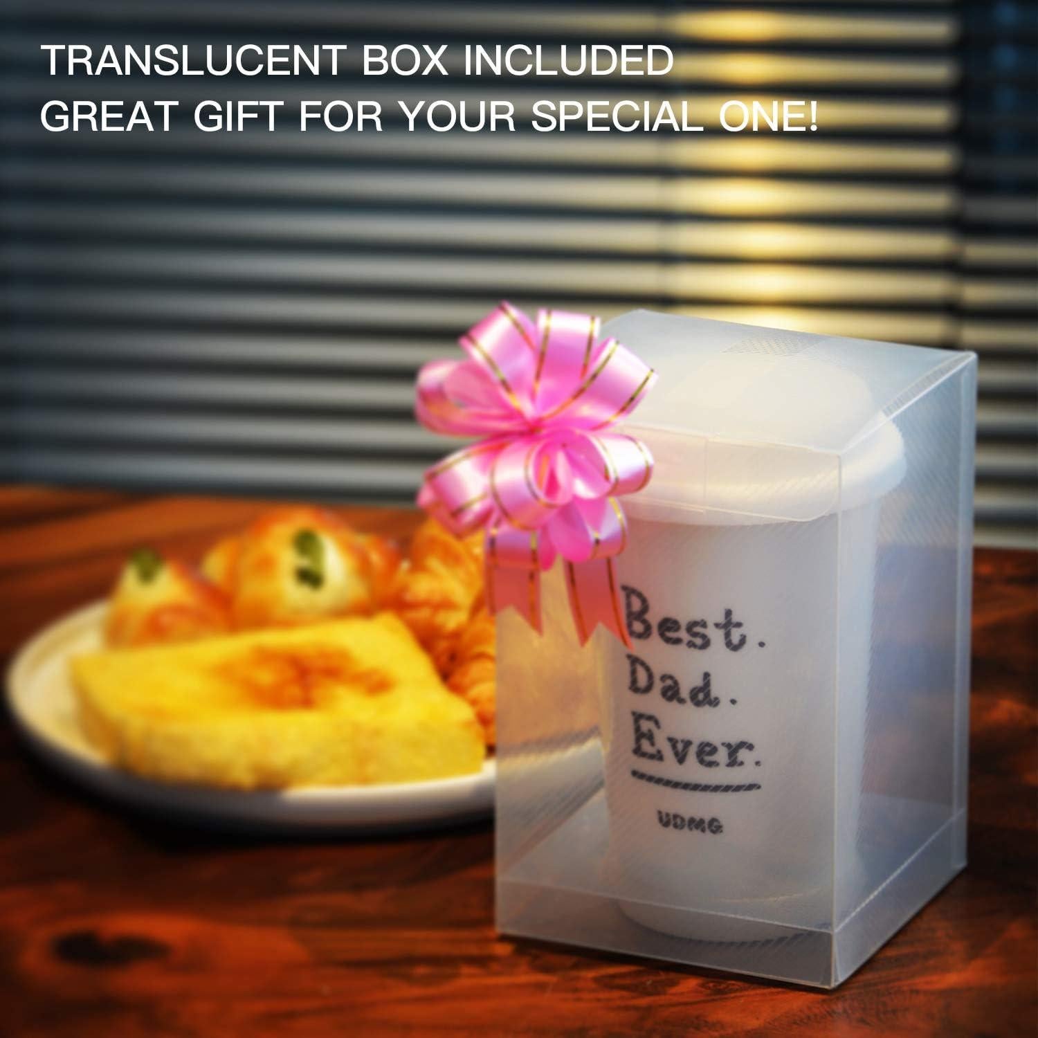 Taza de Cerámica Blanca UDMG 355 ml Doble Pared Aislante