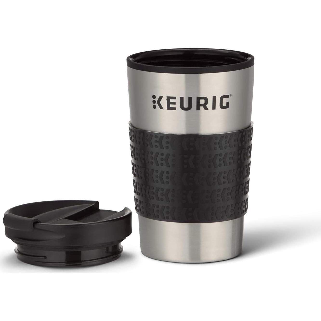 Taza de Viaje Keurig Acero Inoxidable 355 ml con Tapa Hermética
