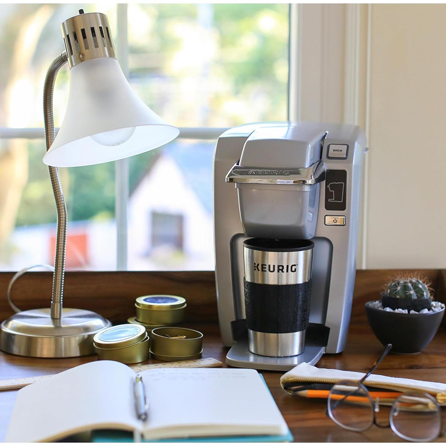 Taza de Viaje Keurig Acero Inoxidable 355 ml con Tapa Hermética