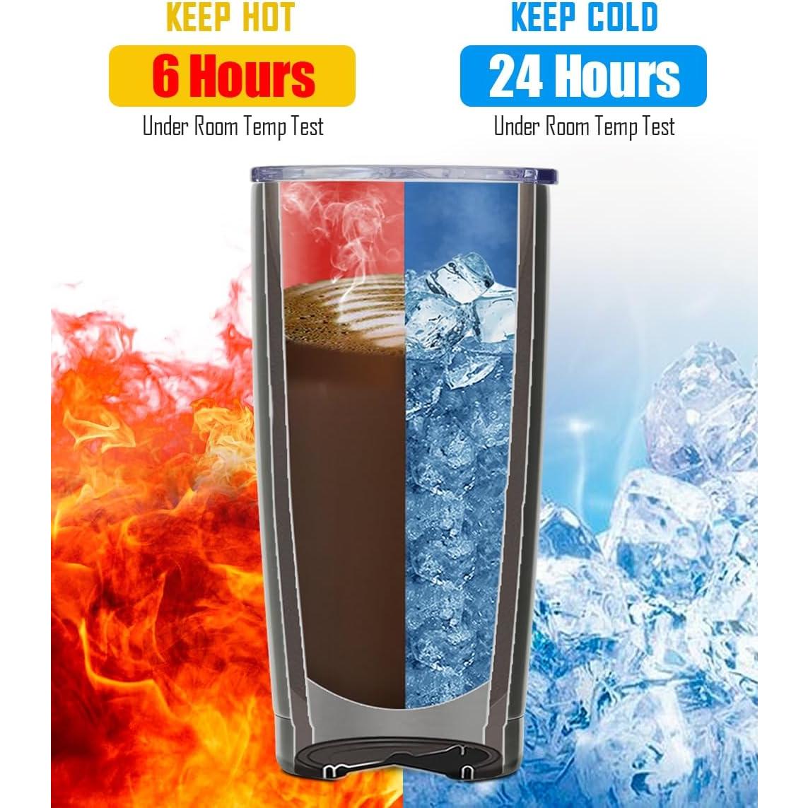 Taza de Café de Viaje SUNWILL 591 ml Aislada Azul Marino