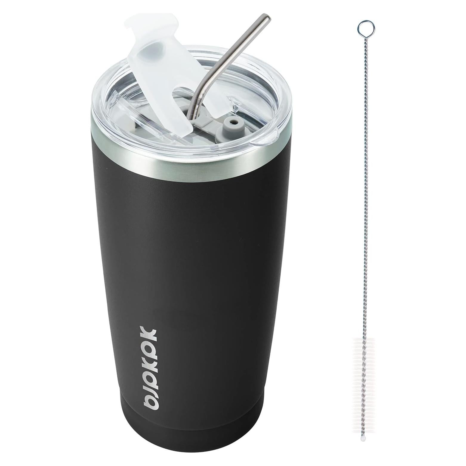 Vaso Térmico BJPKPK 20 oz Acero Inoxidable Negro Reutilizable