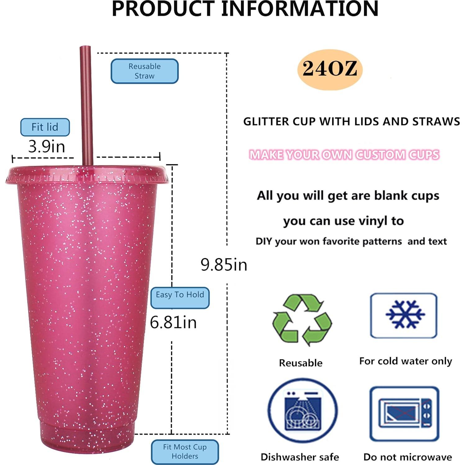 Vasos de Plástico Reutilizables Suertestarry 680ml - 5 Colores