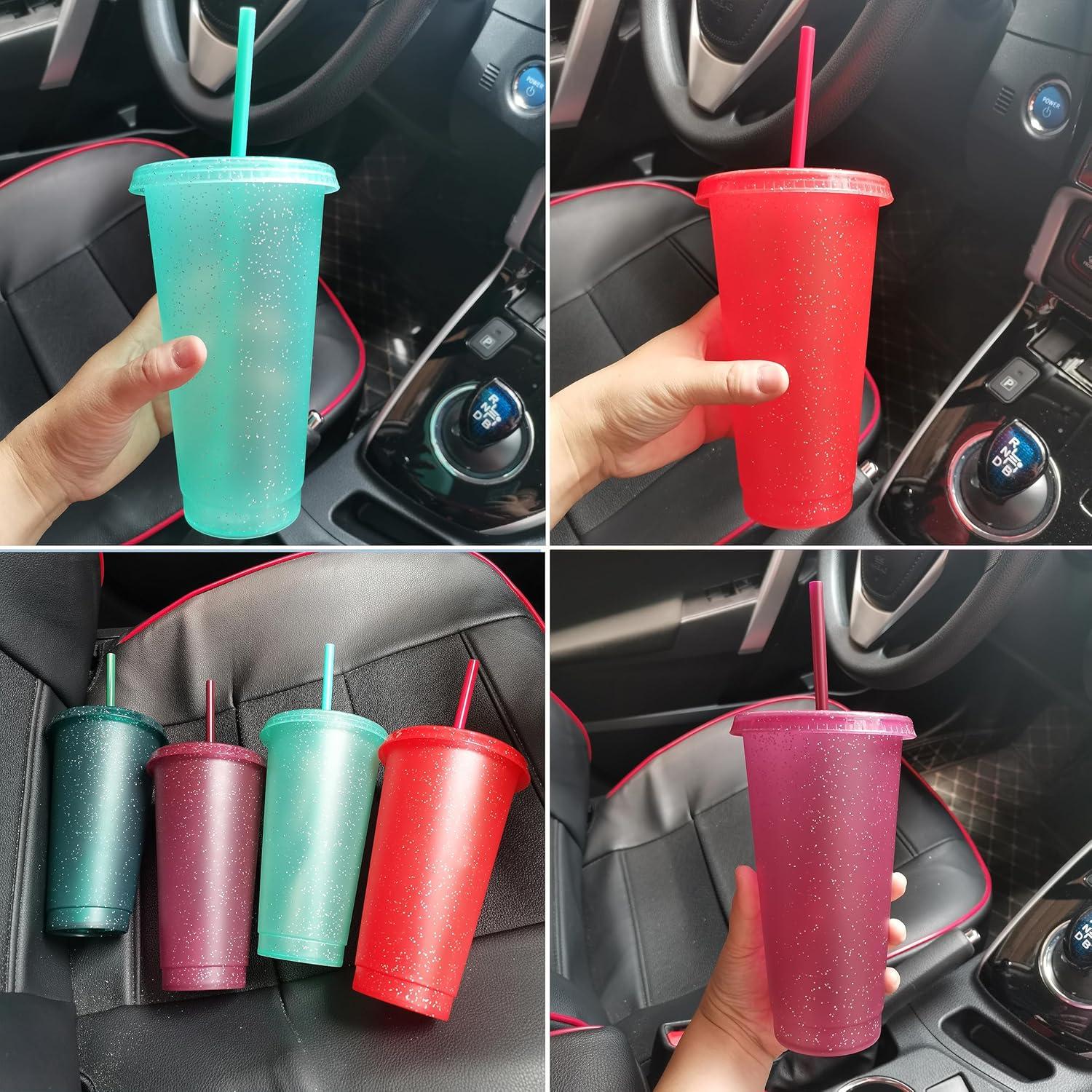 Vasos de Plástico Reutilizables Suertestarry 680ml - 5 Colores