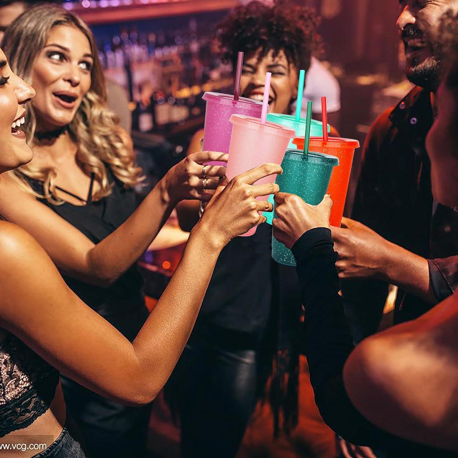 Vasos de Plástico Reutilizables Suertestarry 680ml - 5 Colores