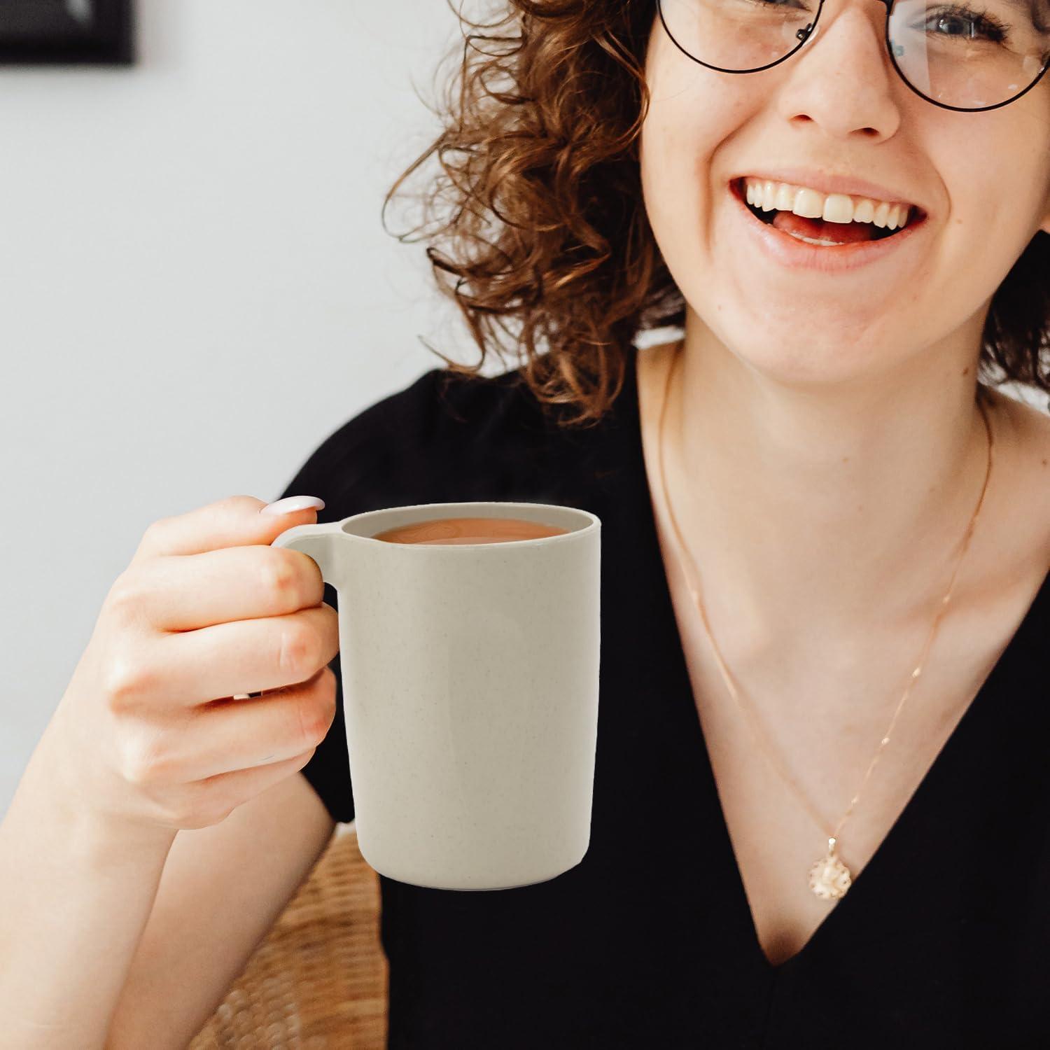 Set de 6 Tazas de Paja de Trigo 16oz Wrova Inquebrantables