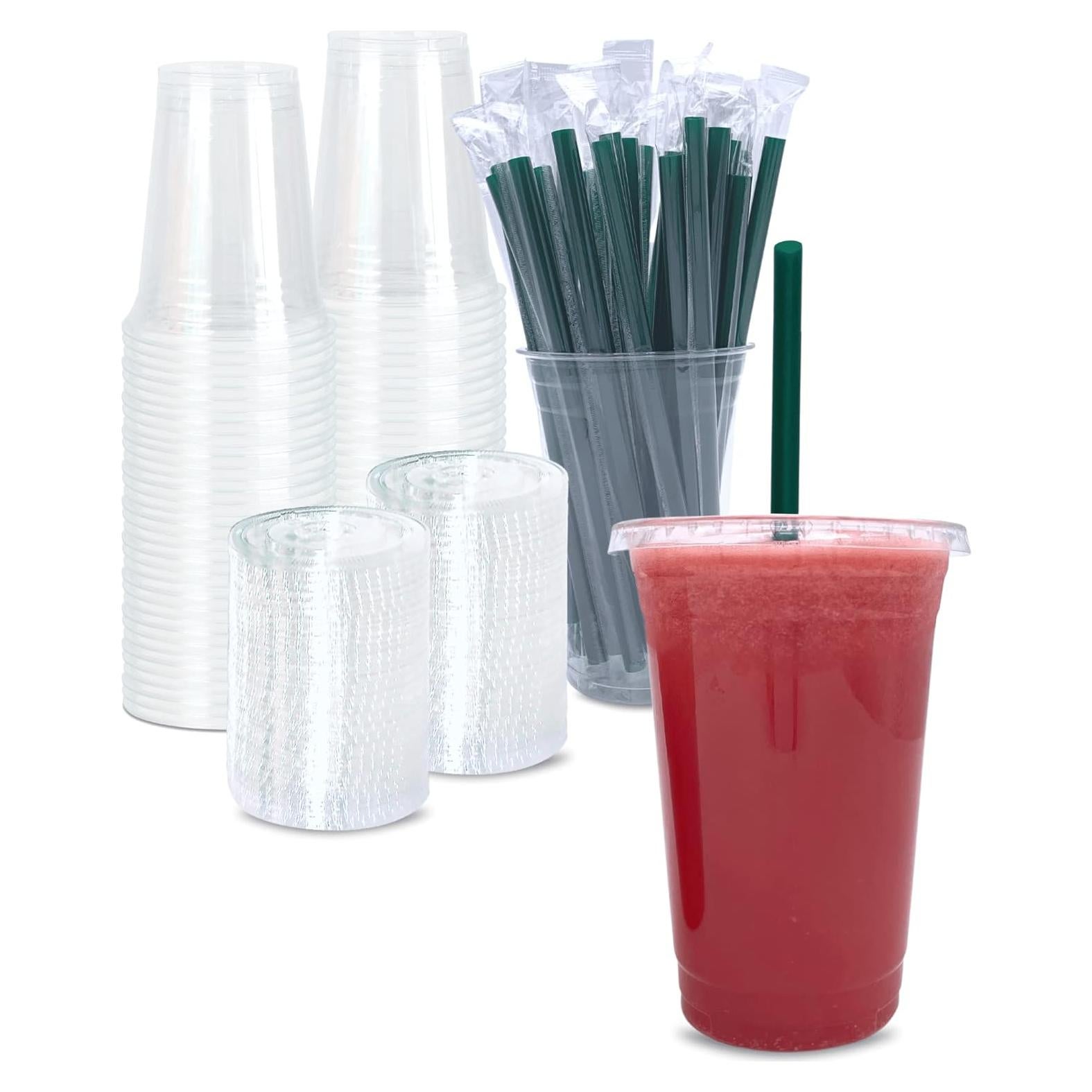 Vasos de Plástico Transparentes 20 oz Cappatua - 50 Piezas