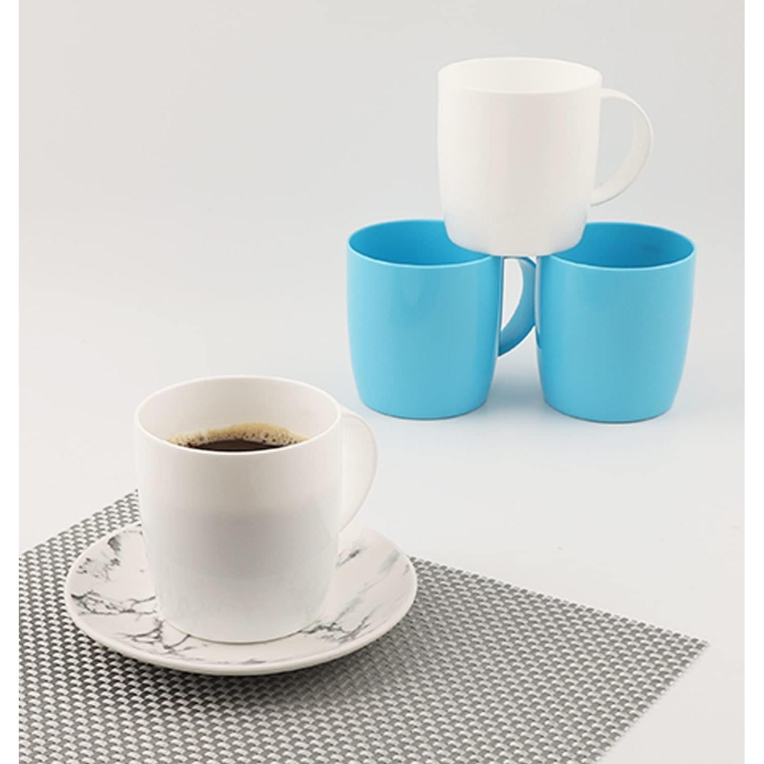 Set de 5 Tazas de Plástico Reutilizables Fulong 384 ml