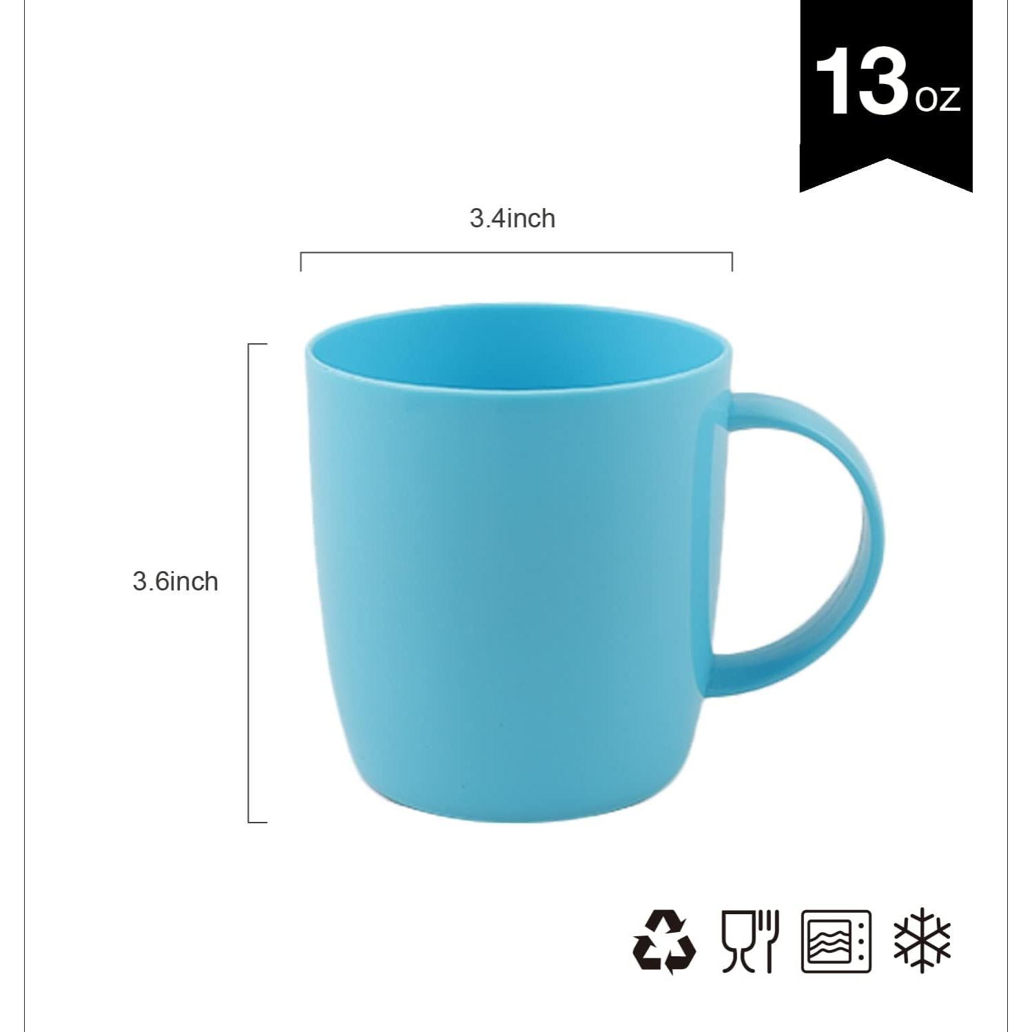 Set de 5 Tazas de Plástico Reutilizables Fulong 384 ml