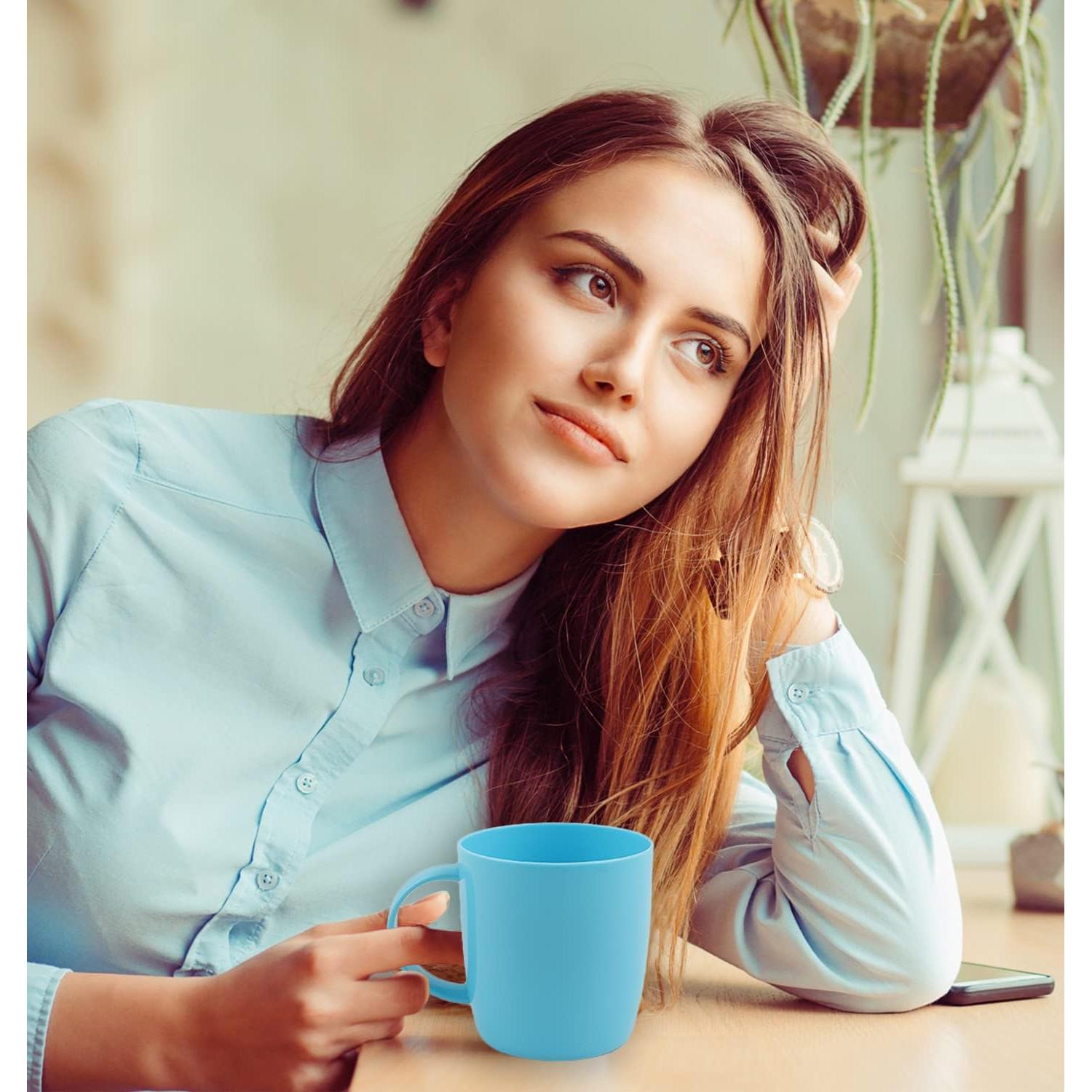 Set de 5 Tazas de Plástico Reutilizables Fulong 384 ml