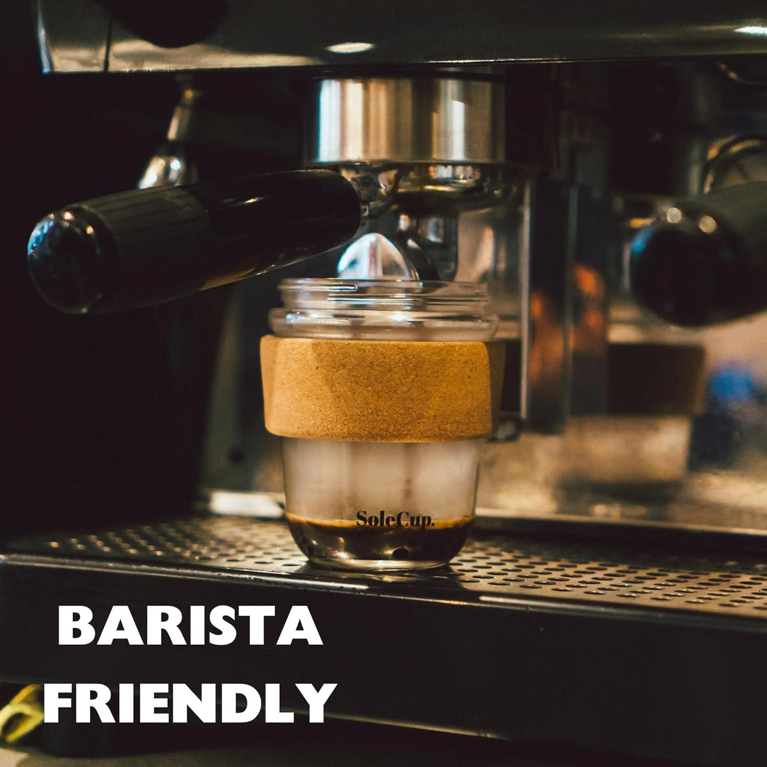 Taza de Viaje de Vidrio SoleCup 340ml Rosa Aislada Antiderrames