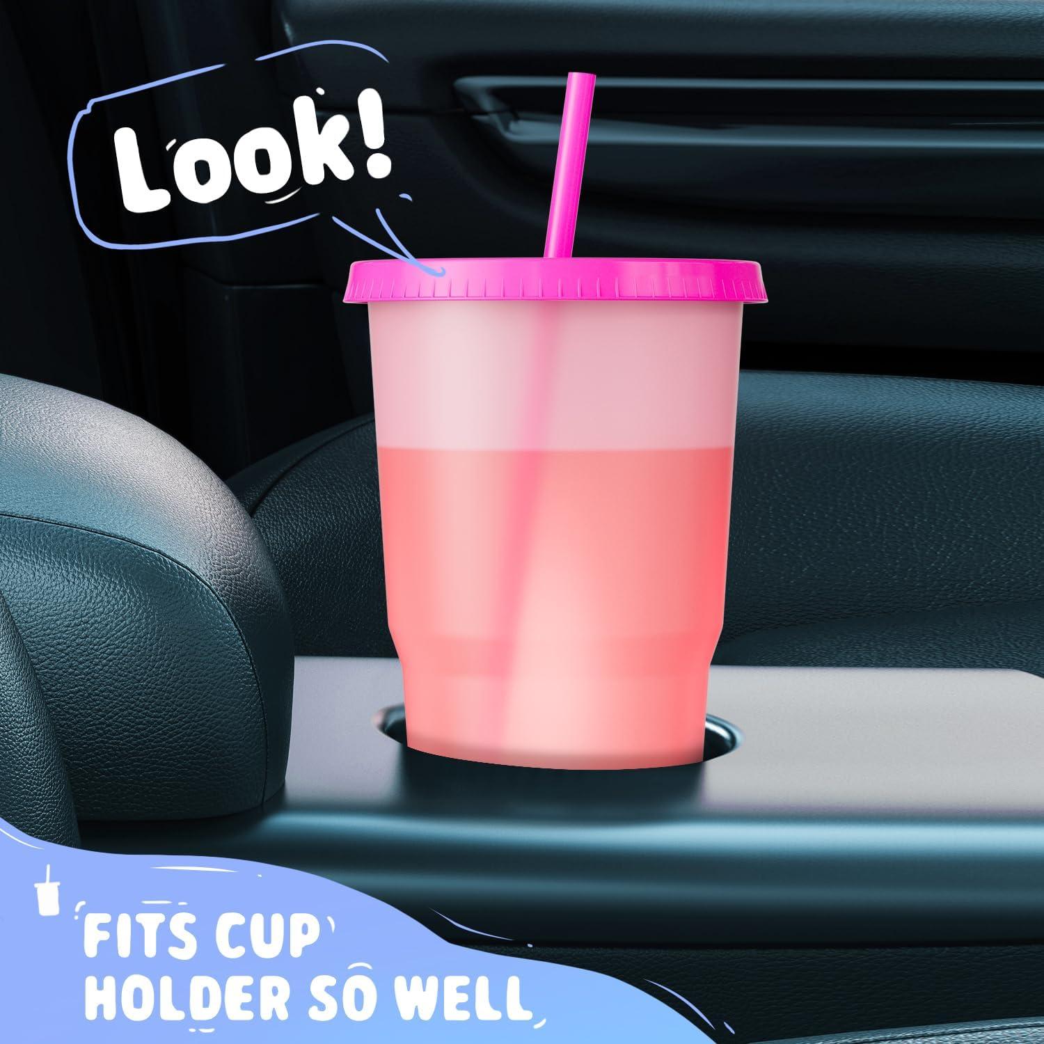 Vasos de Plástico Reutilizables Meoky 40 oz con Tapas y Pajitas