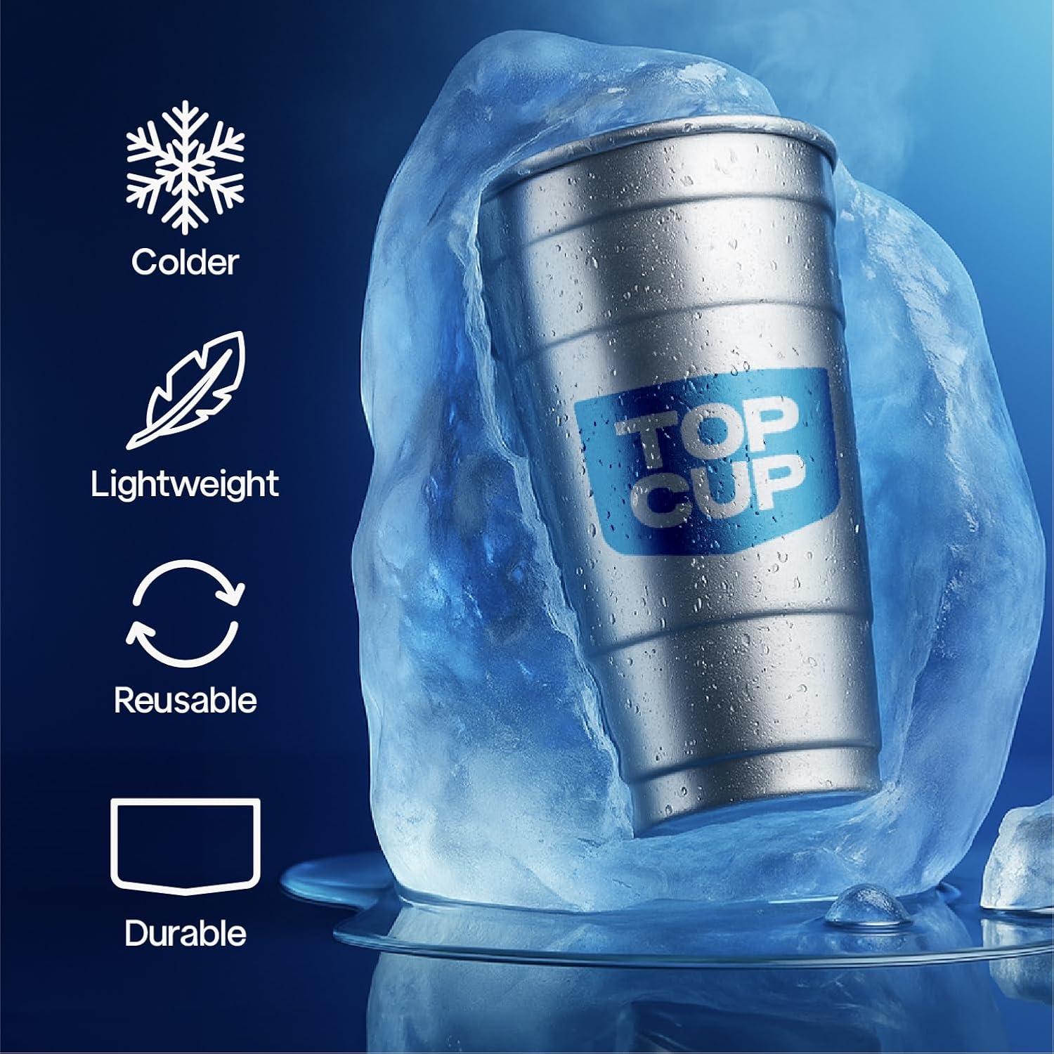 Taza Superior Ball 16oz Azul - 30 Vasos Reutilizables