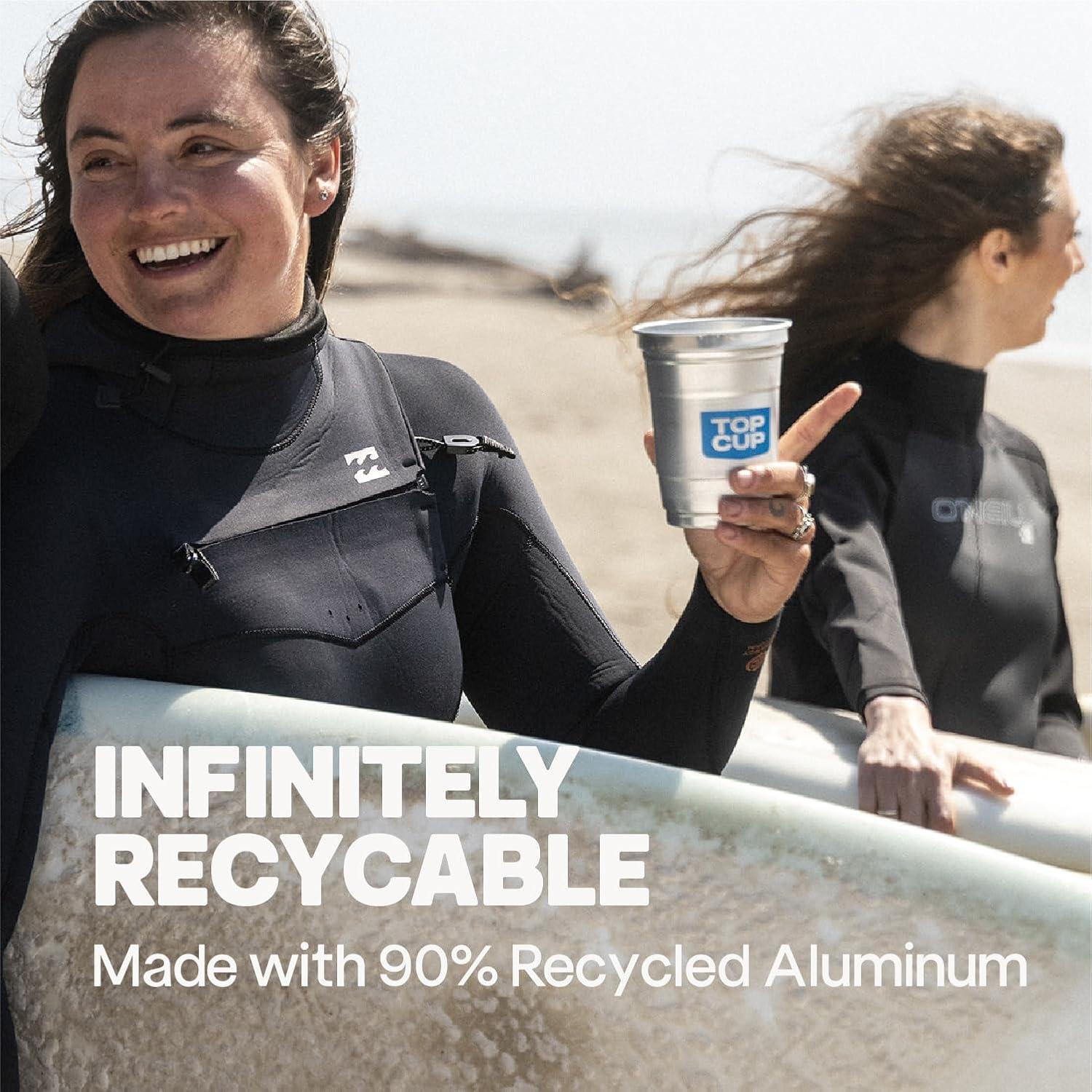 Taza Superior Ball 16oz Azul - 30 Vasos Reutilizables