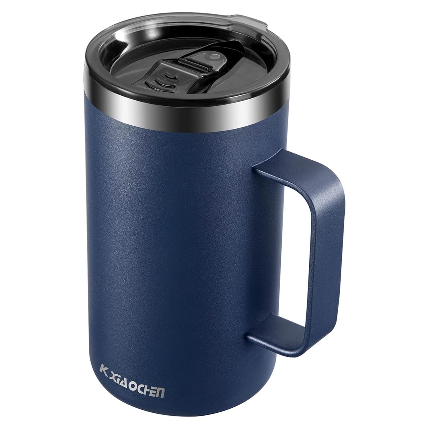 Taza de Café Aislada KXIAOCHEN 20oz Acero Inoxidable Azul