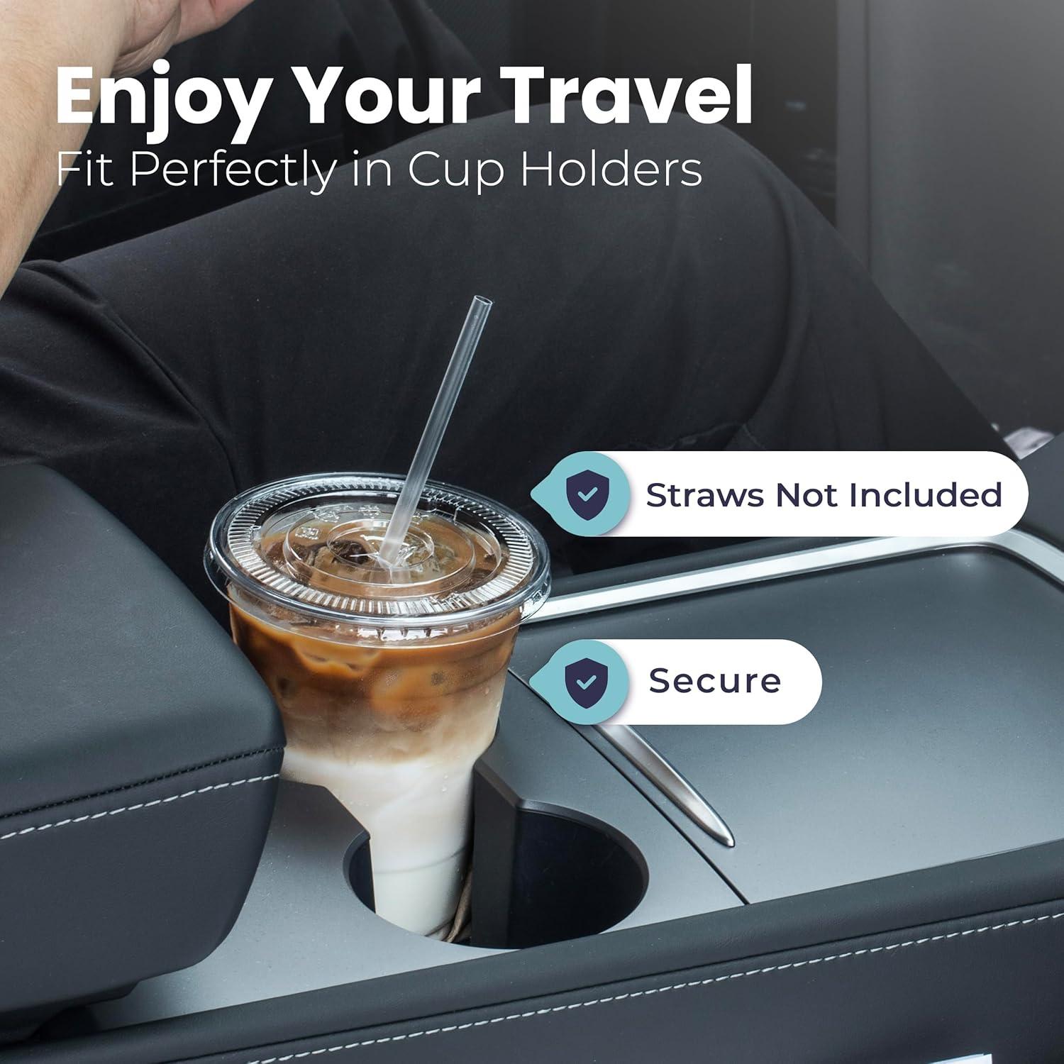 Paquete de 50 Copas de Plástico Transparentes 32 oz Fit Meal Prep