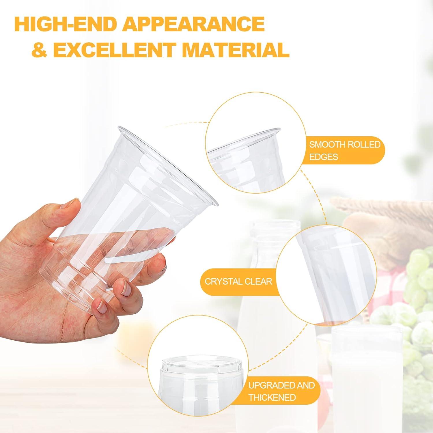 Vasos de Plástico TashiBox 16oz - 100 Unidades Desechables