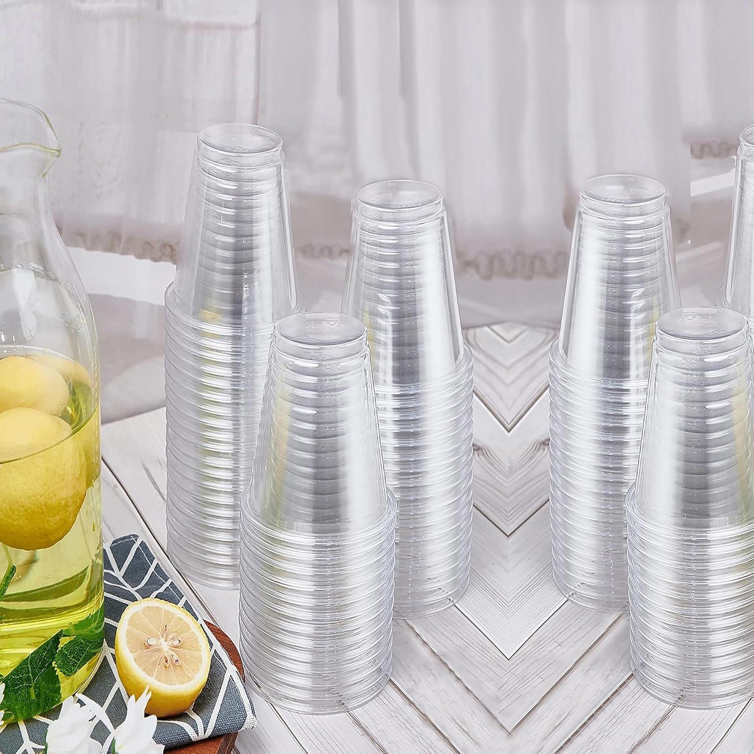 Vasos de Plástico TashiBox 16oz - 100 Unidades Desechables