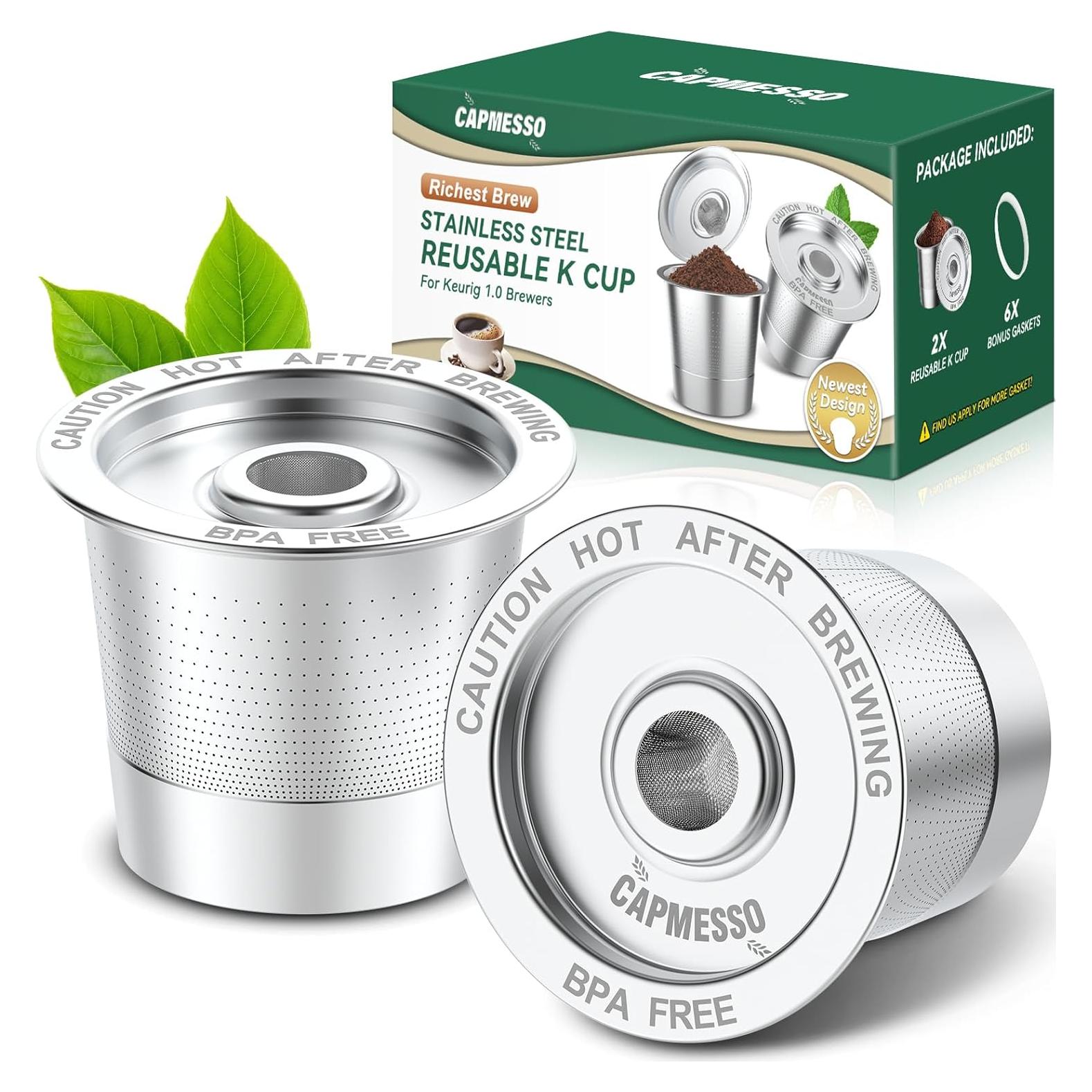 Cápsulas de Café Reutilizables K CAPMESSO para Keurig 1.0 - 2 Unidades