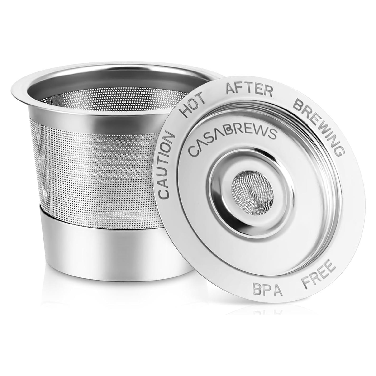 Cápsulas Reutilizables K CASABREWS CASKF01 Acero Inoxidable