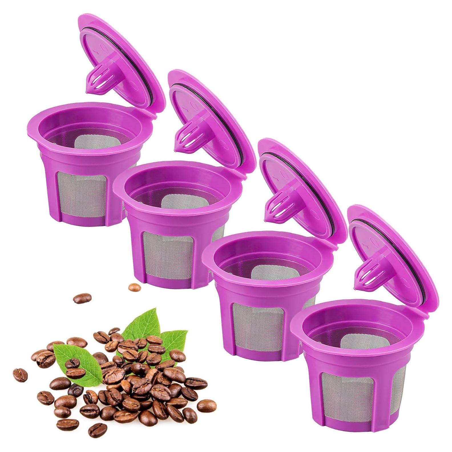 Paquete de 4 Filtros de Café Reutilizables Haetyly para Keurig