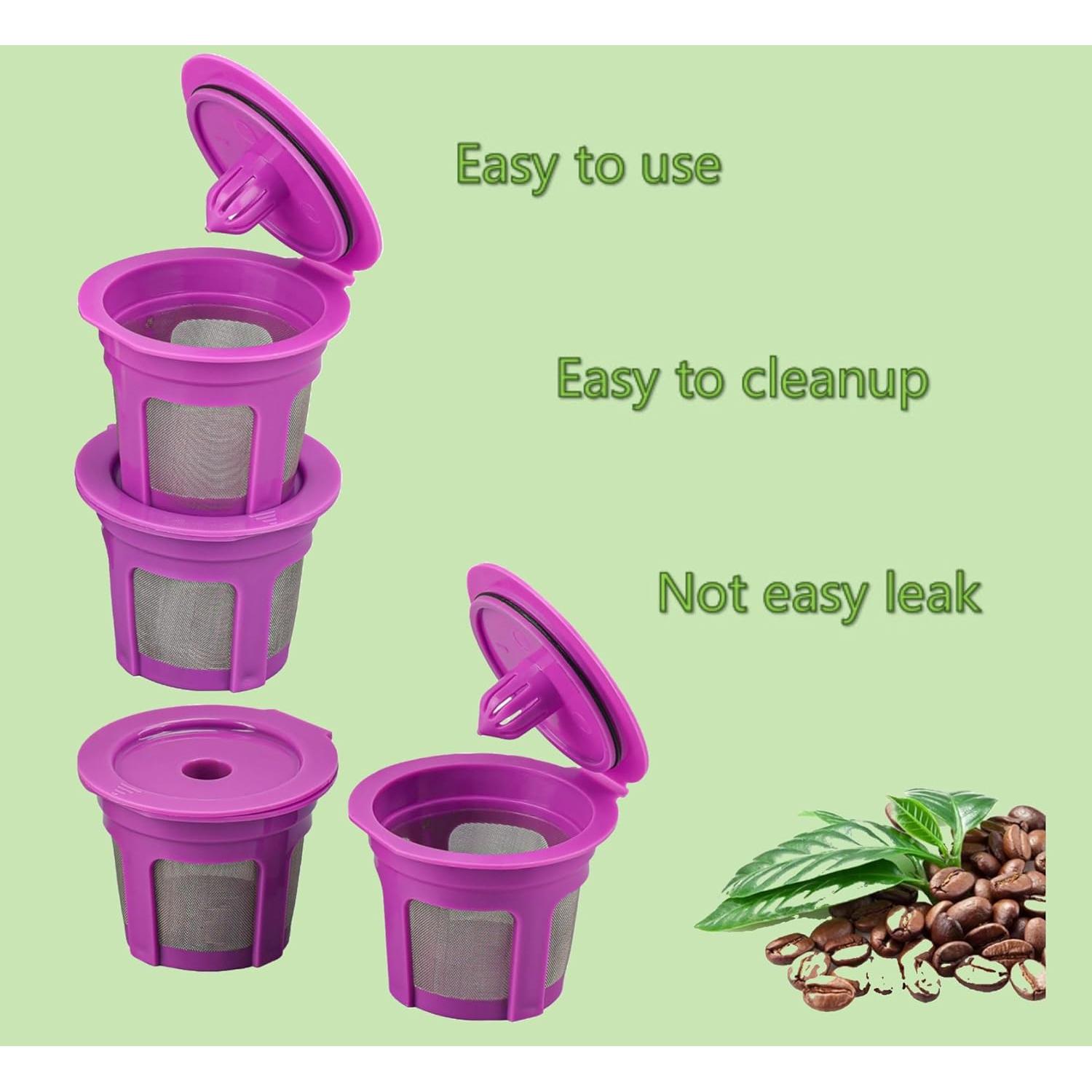 Paquete de 4 Filtros de Café Reutilizables Haetyly para Keurig